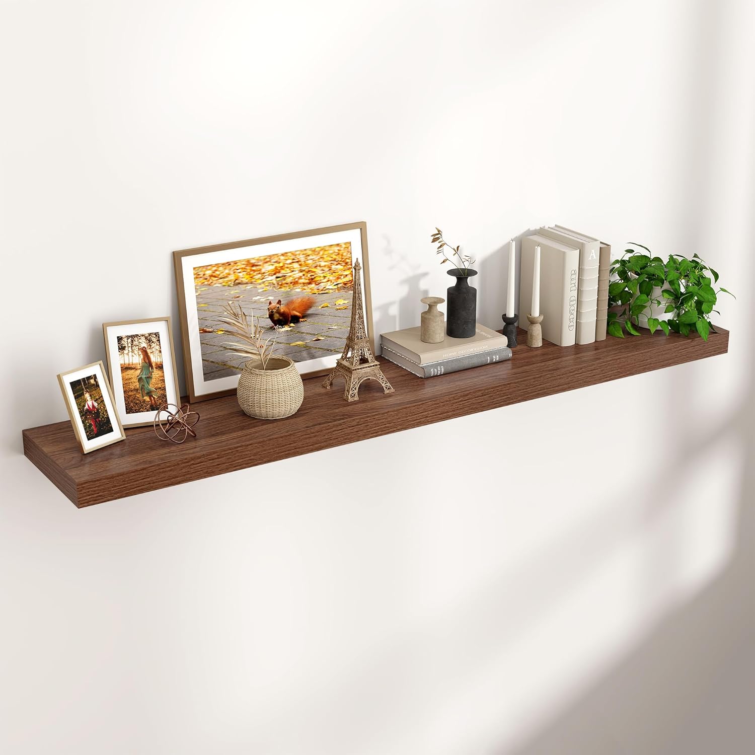 Venusmiles Large Floating Shelves 55W x 10D x 15H for Wall