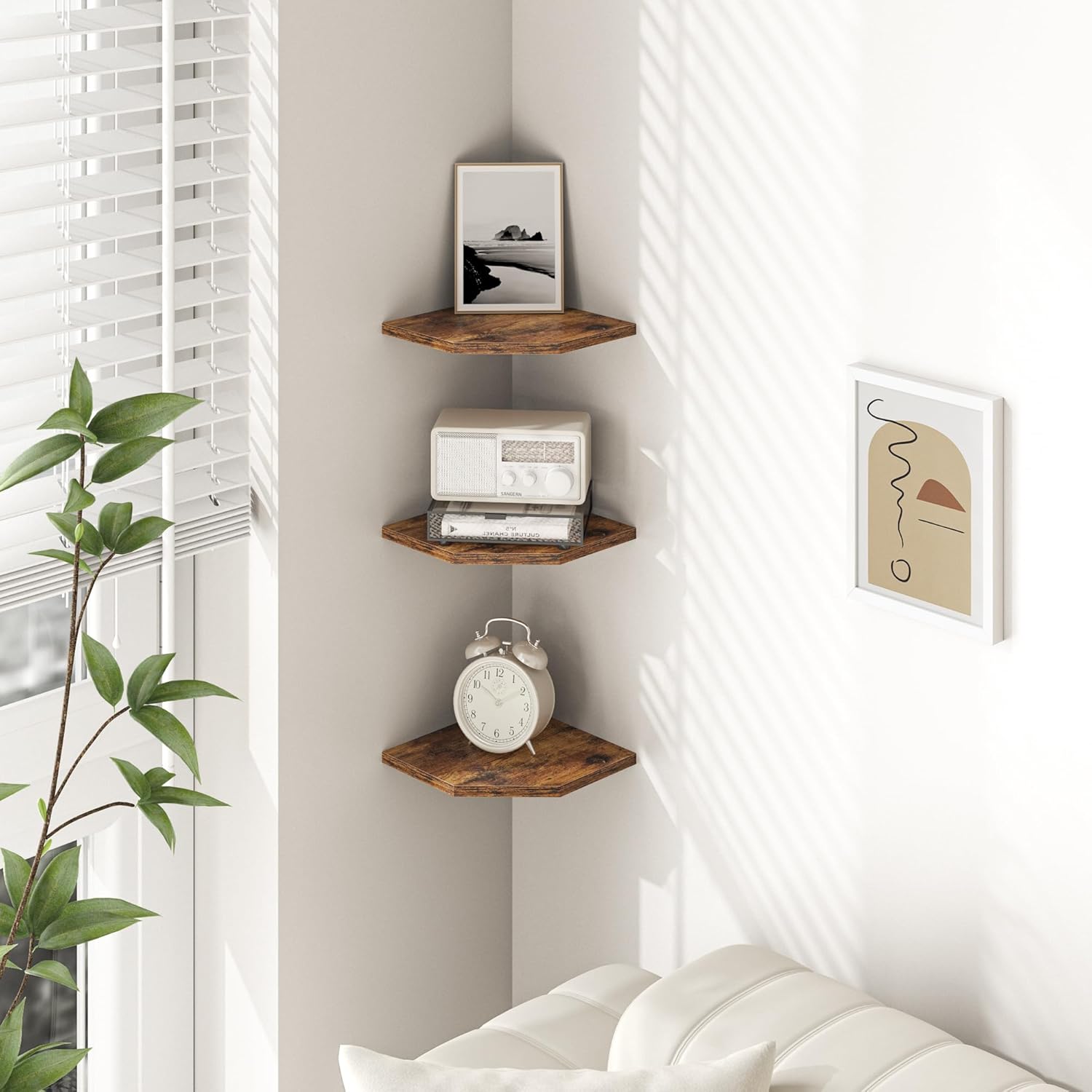Fun Memories Corner Shelf Wall Mount Set of 6