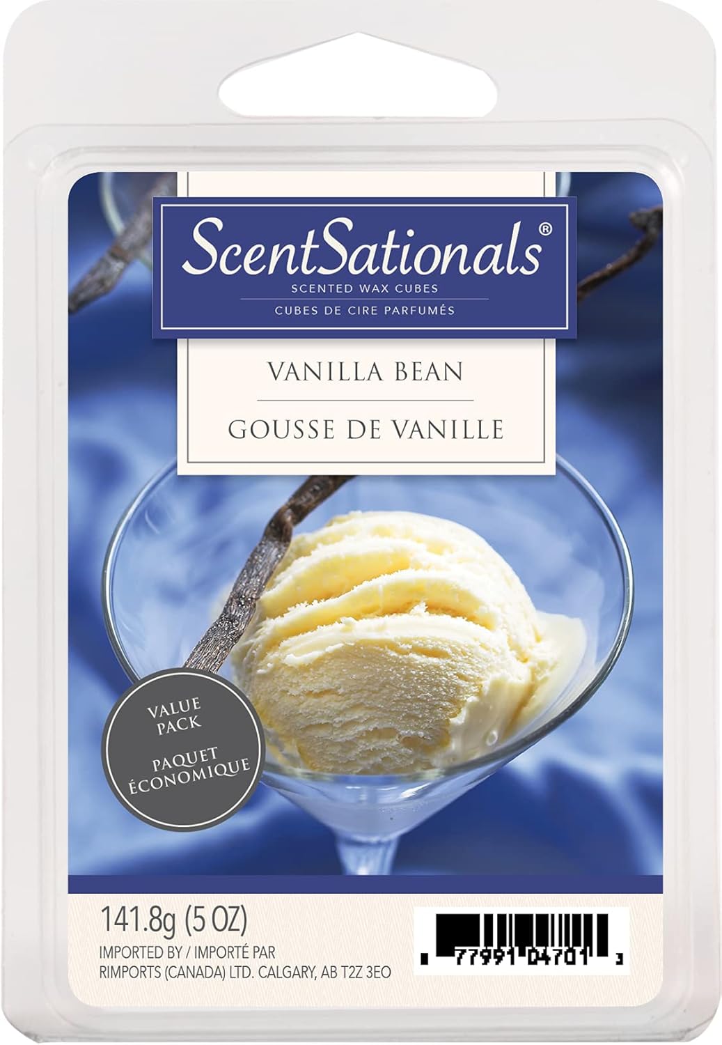 Scentsationals Scented Wax Cubes Vanilla Bean 10oz 24-Cubes