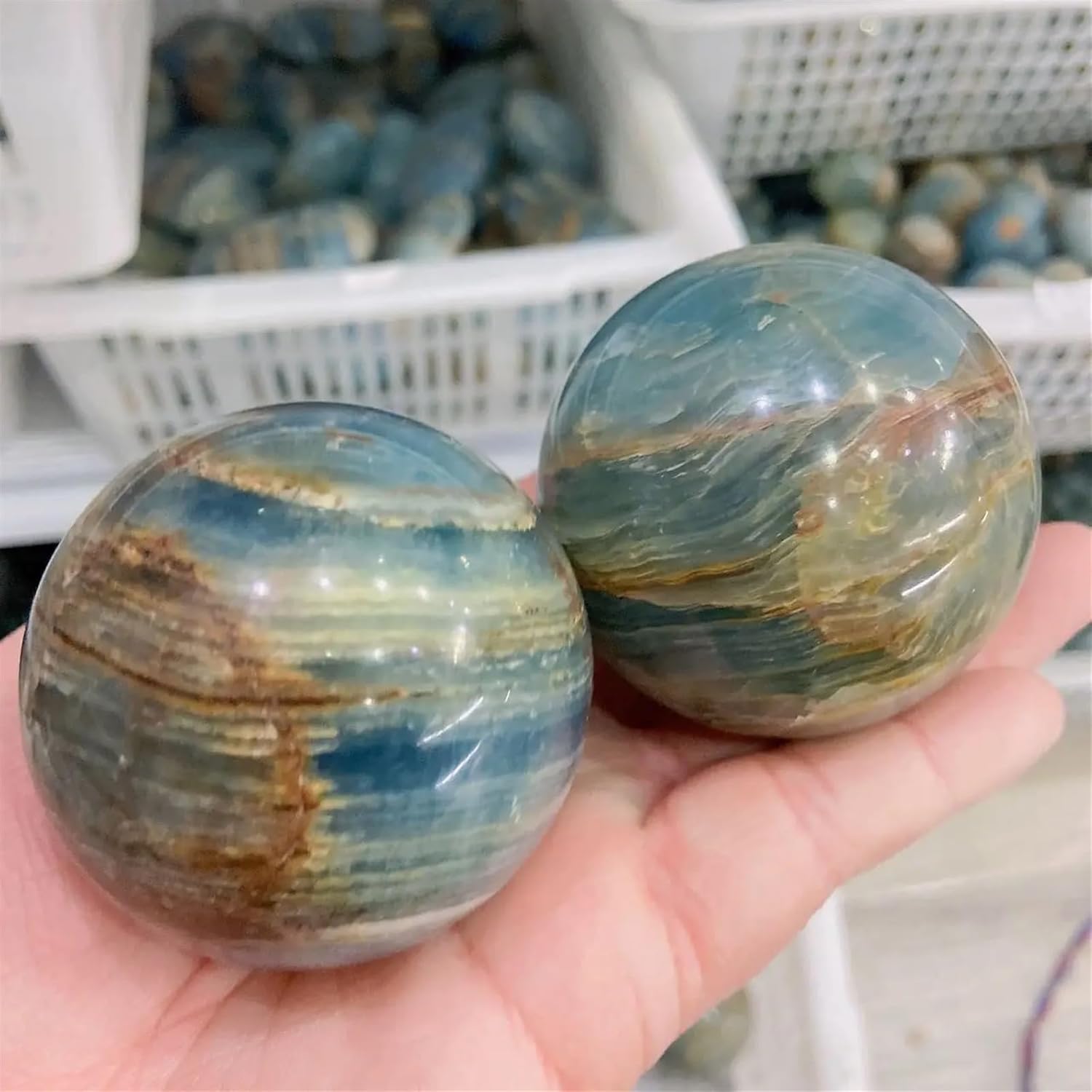 AtkitS Natural Stone Crystal Ball for Chakra Energy and Meditation