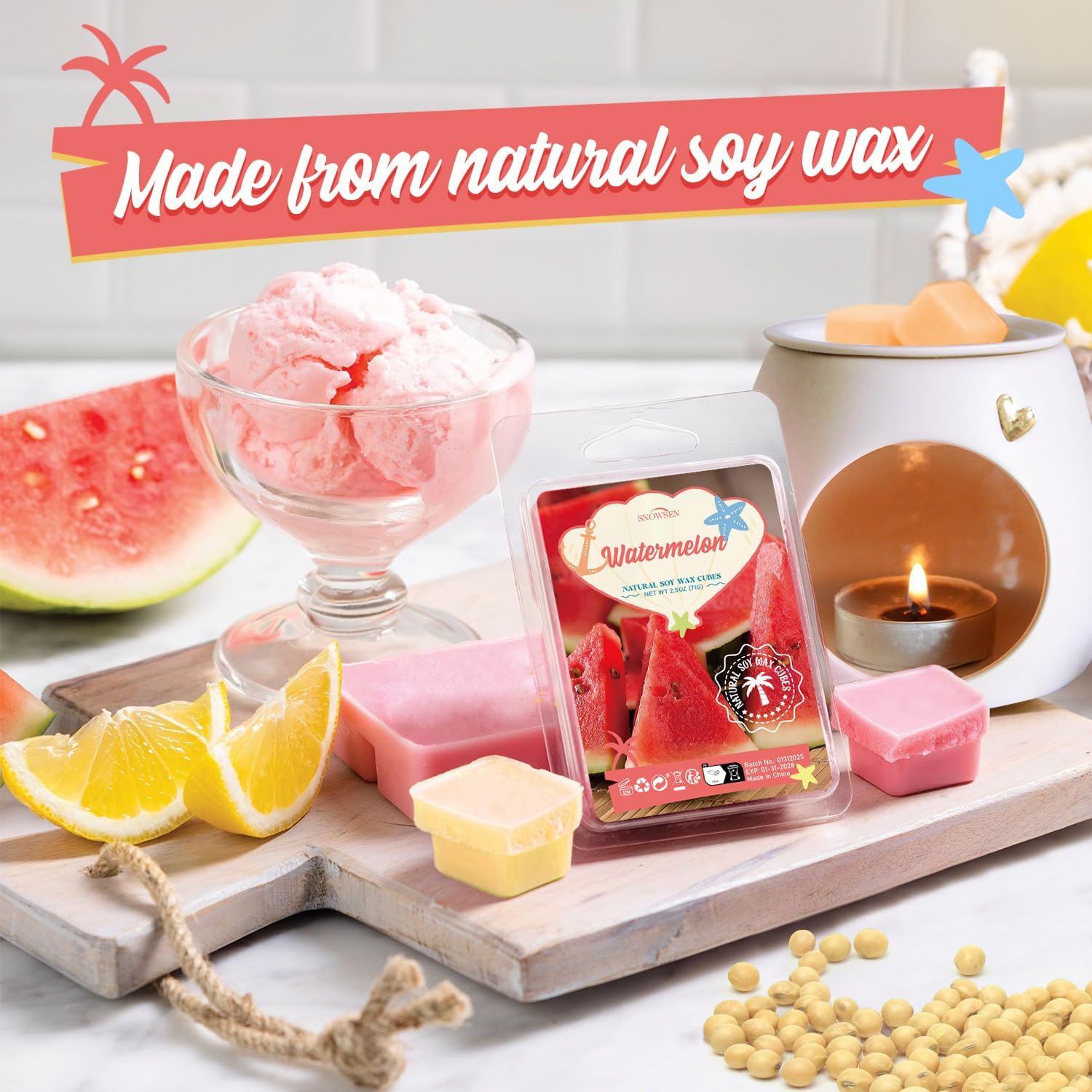 SNOWSEN Summer Scented Wax Melts Set