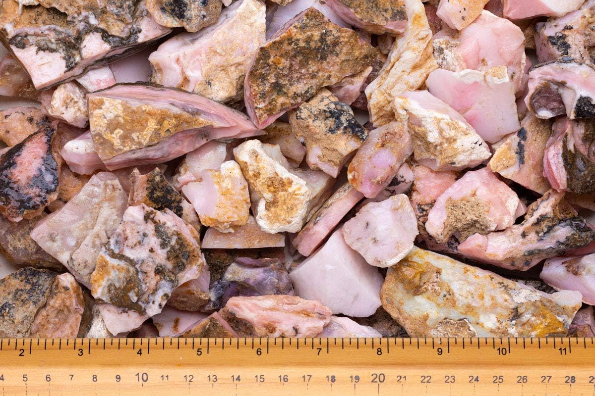 Fantasia Natural Pink Opal Rough Stones from Peru