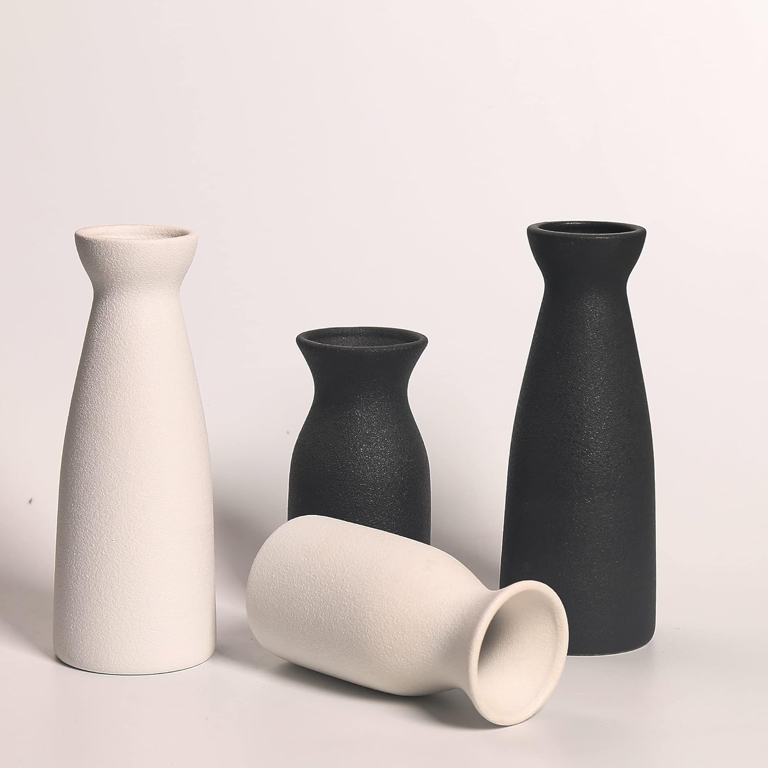 Modern Boho Ceramic Hollow Vase for Pampas Grass