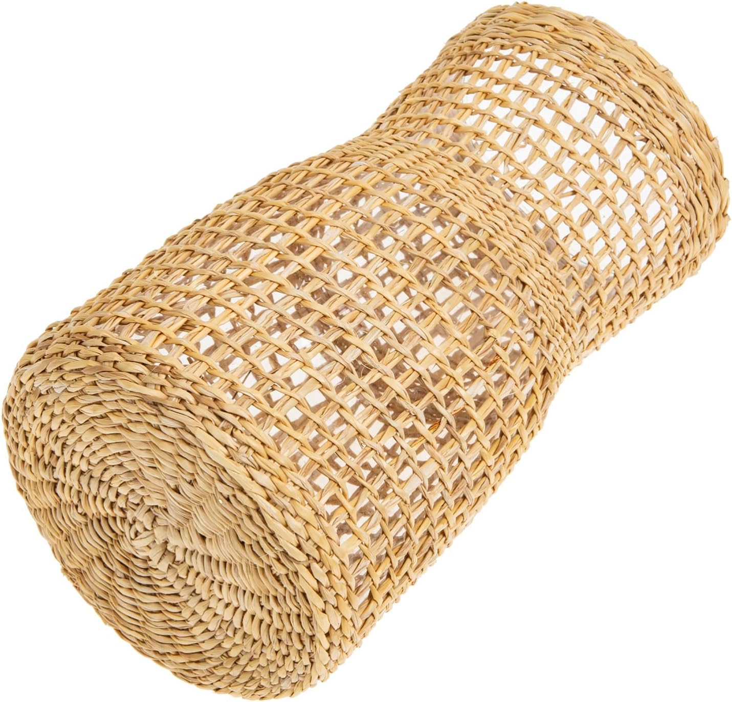 PRETYZOOM Rattan Woven Glass Flower Vase for Home Decor