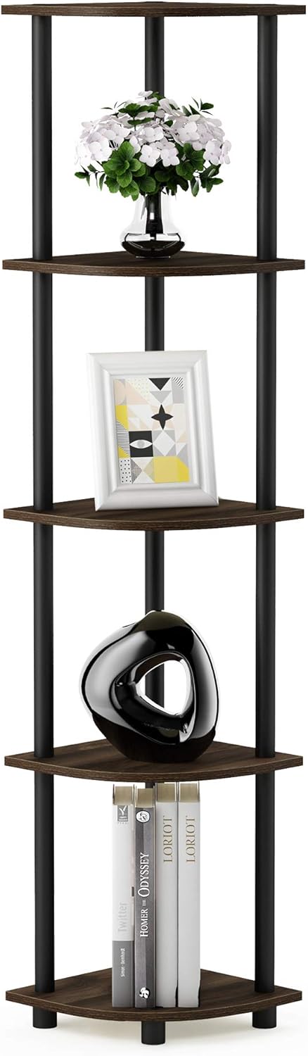 Furinno Turn-N-Tube 5 Tier Corner Display Rack