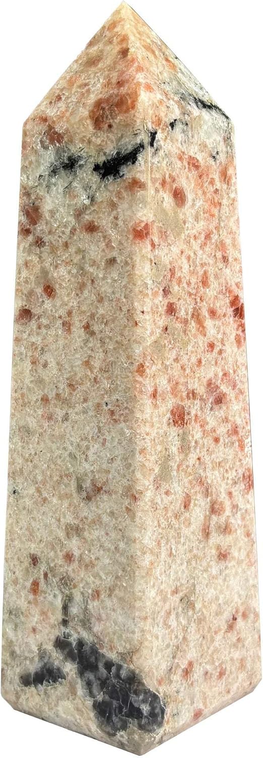 Natural Sunstone Crystal Obelisk Tower - RPO436
