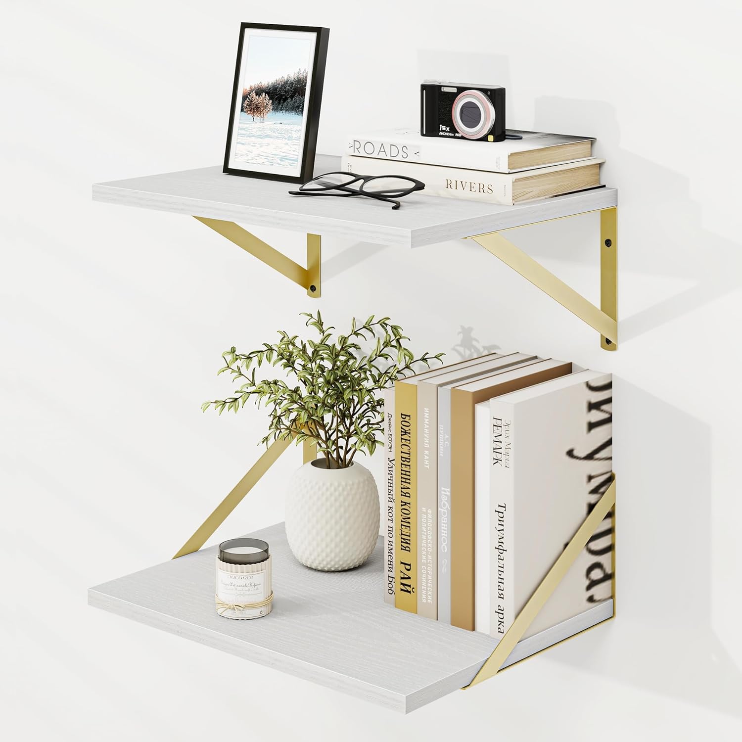 12x16inch Deep Floating Shelf Set of 2 for Wall