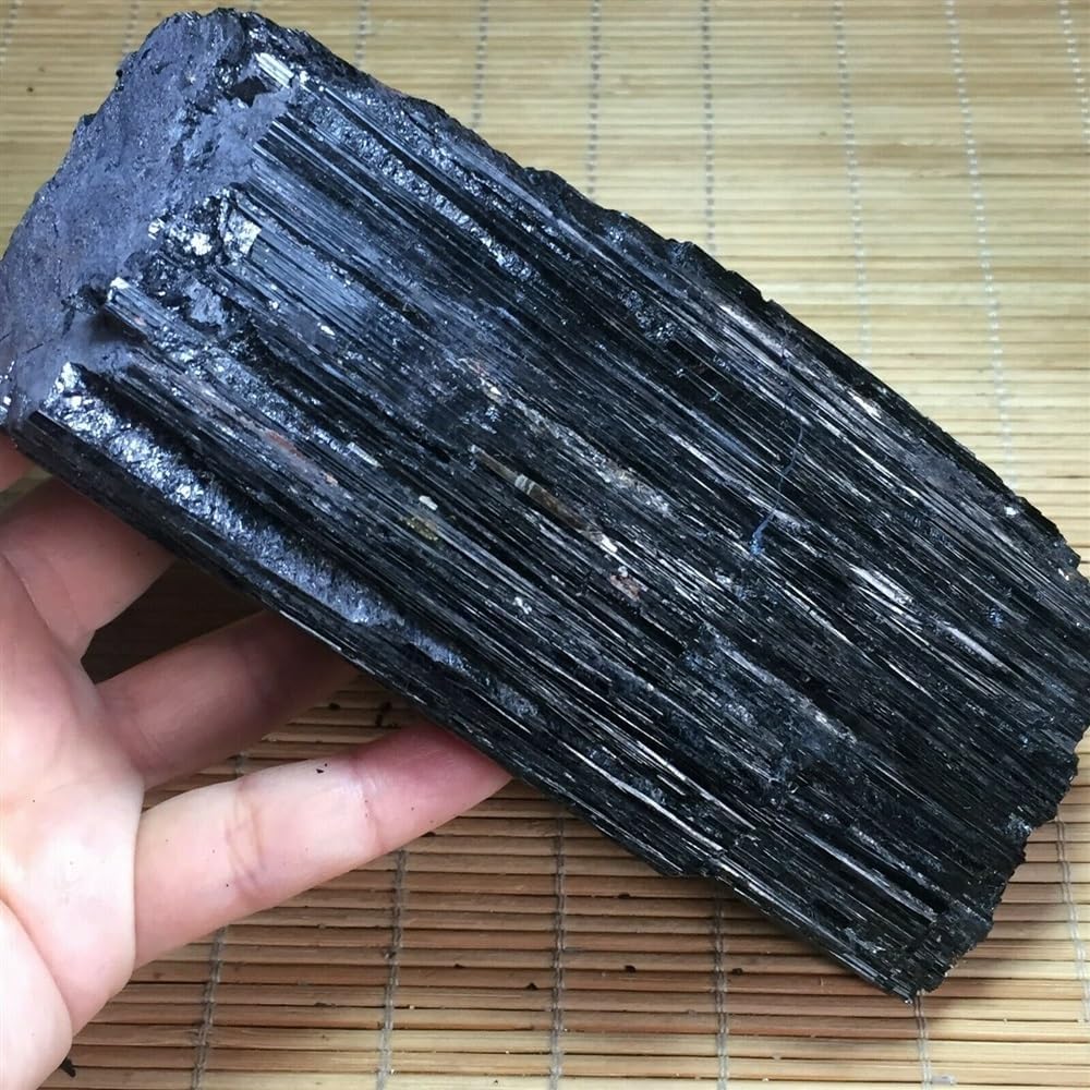 KatLin Natural Black Tourmaline Rough Rock Sample Ornament