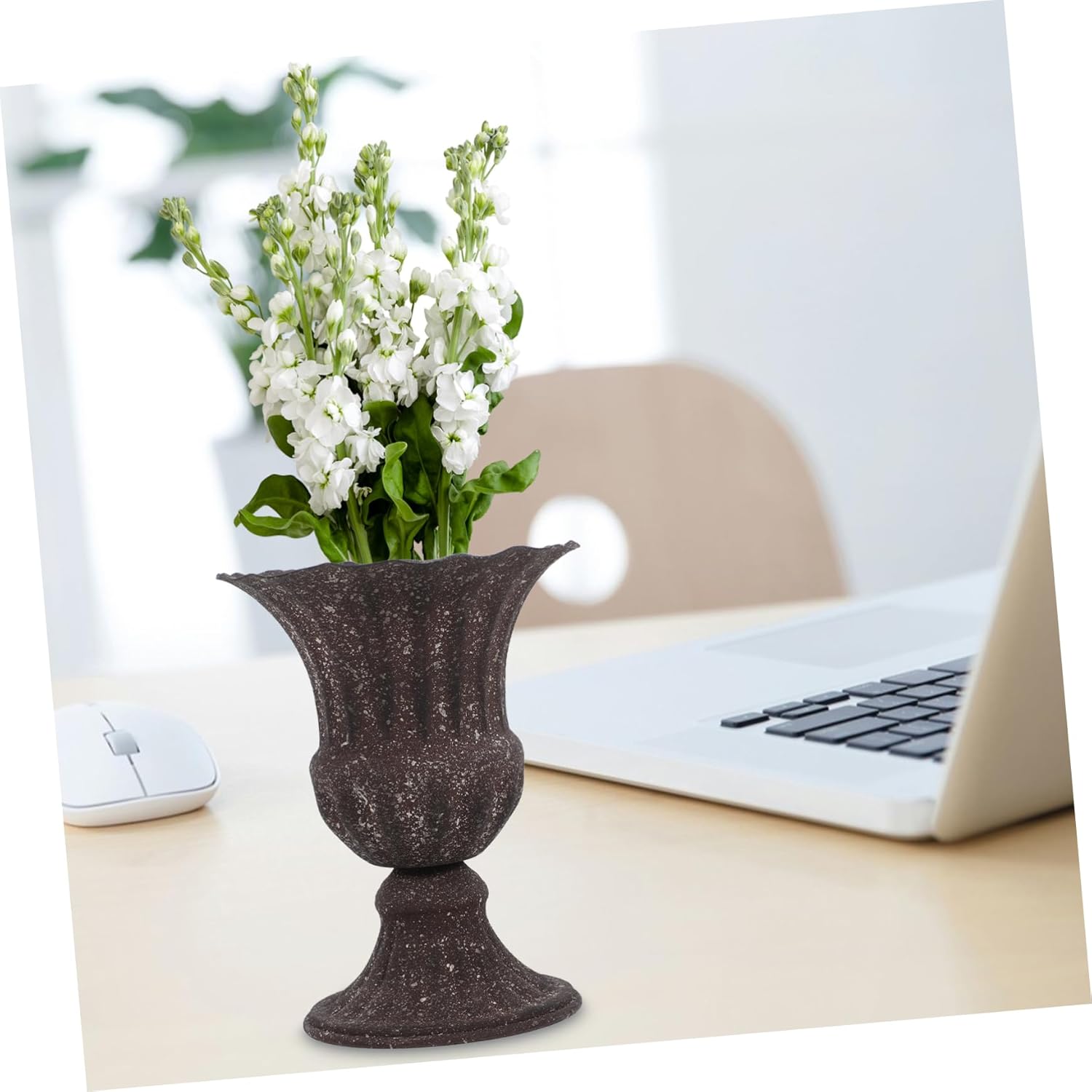 Elegant Dried Flower Vase Wrought Iron Flowerpot for Home and Garden