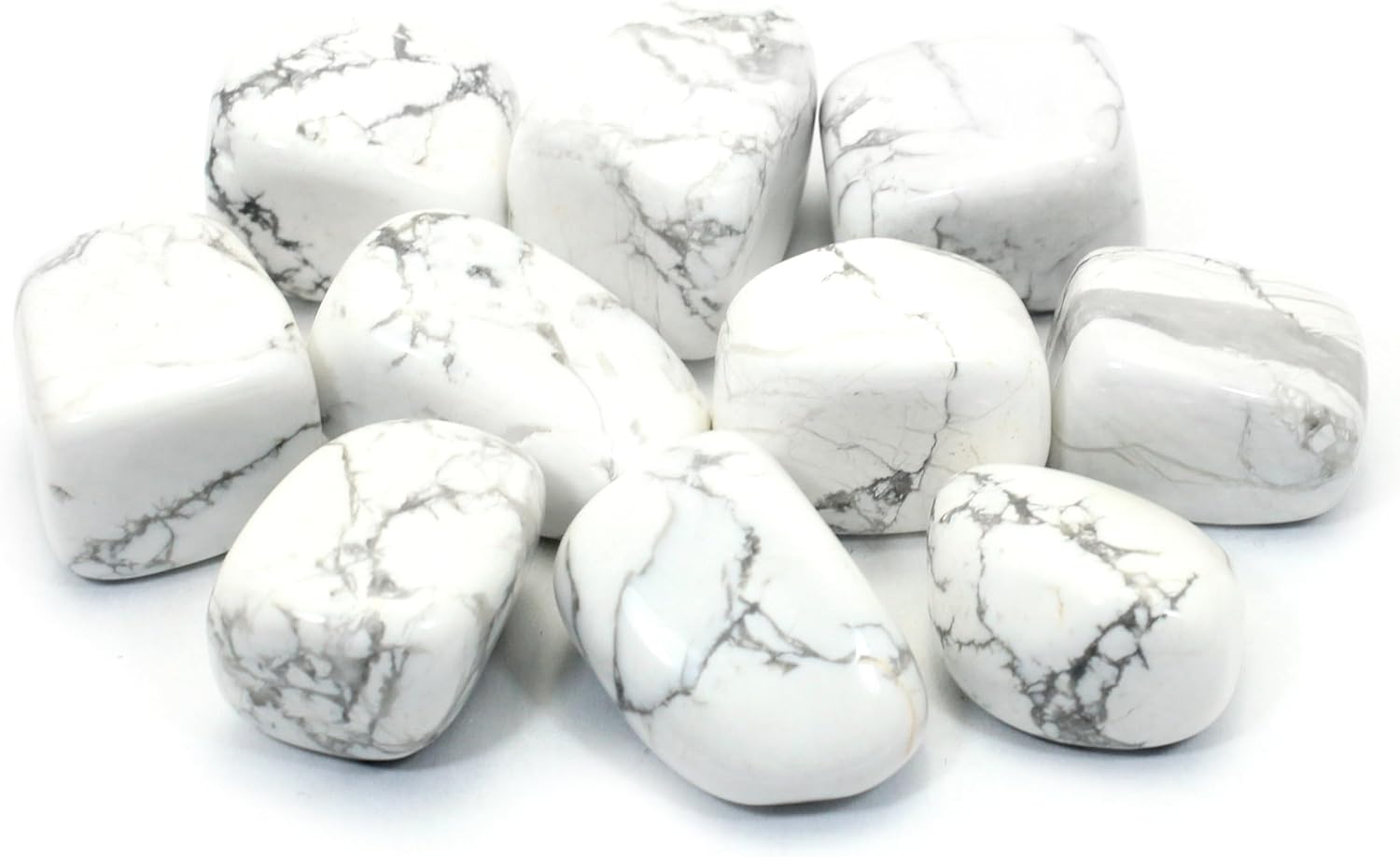 CrystalAge Howlite Tumble Stones Pack of 5 20-25mm
