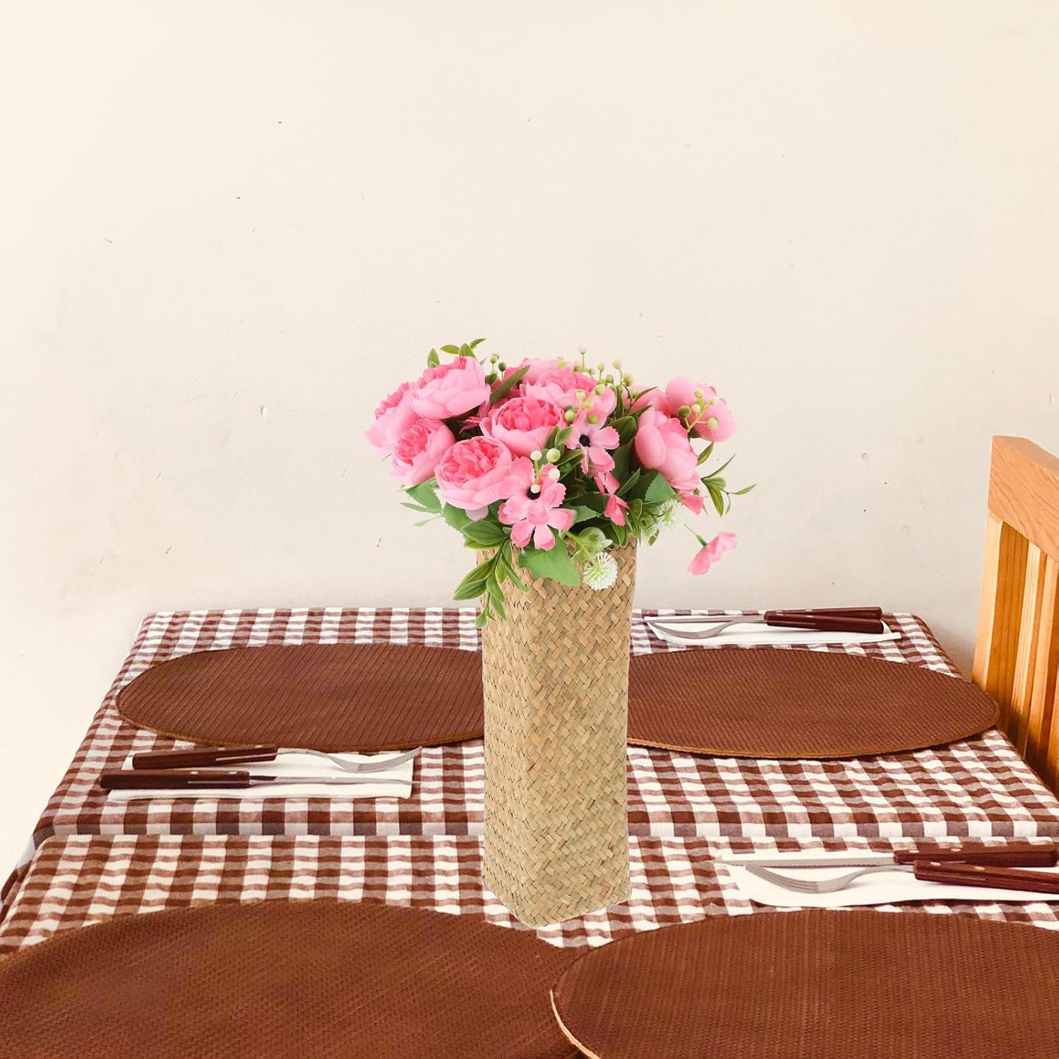 Alipis Natural Seaweed Weave Basket Rattan Vase