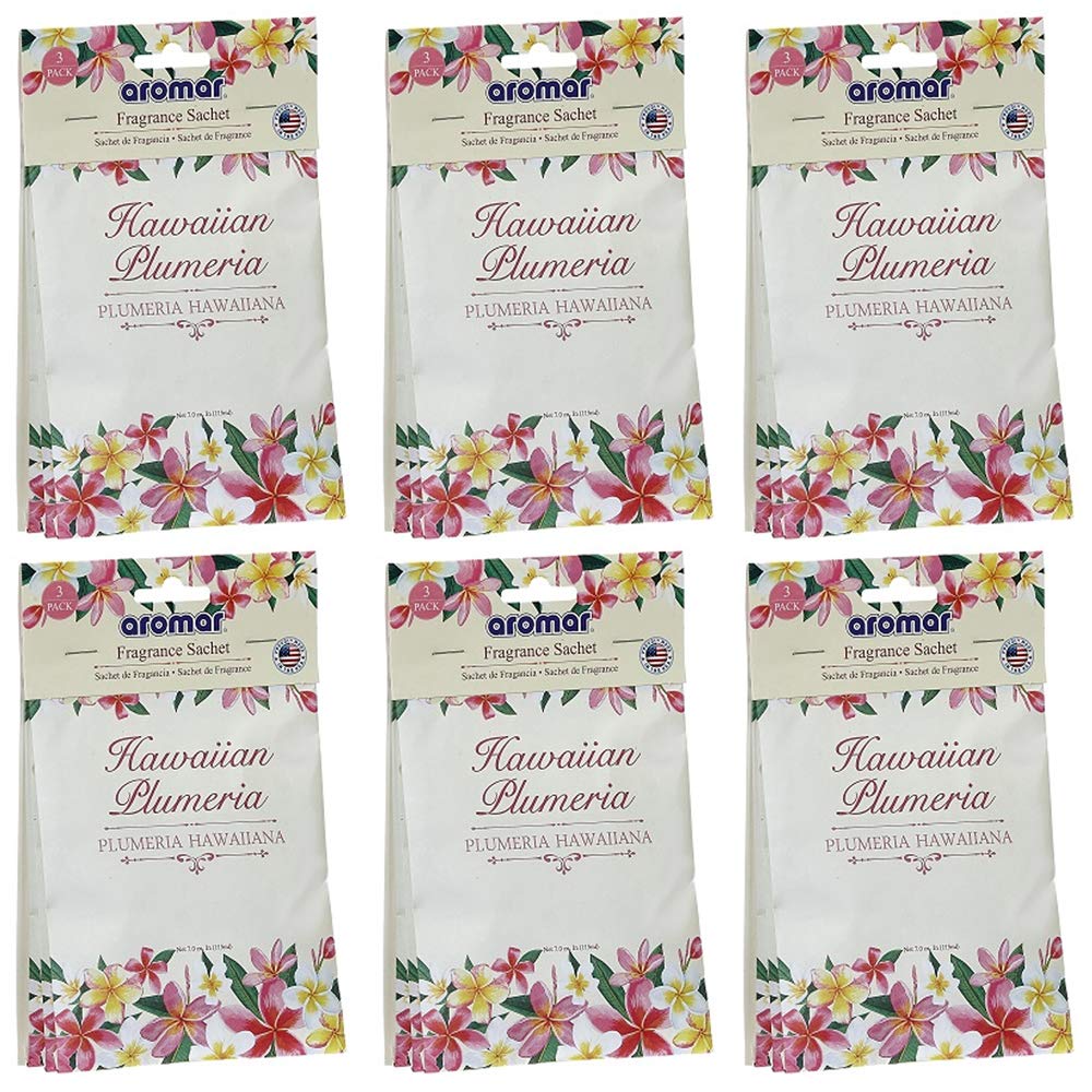 12 Scented Sachets Plumeria Home Freshener