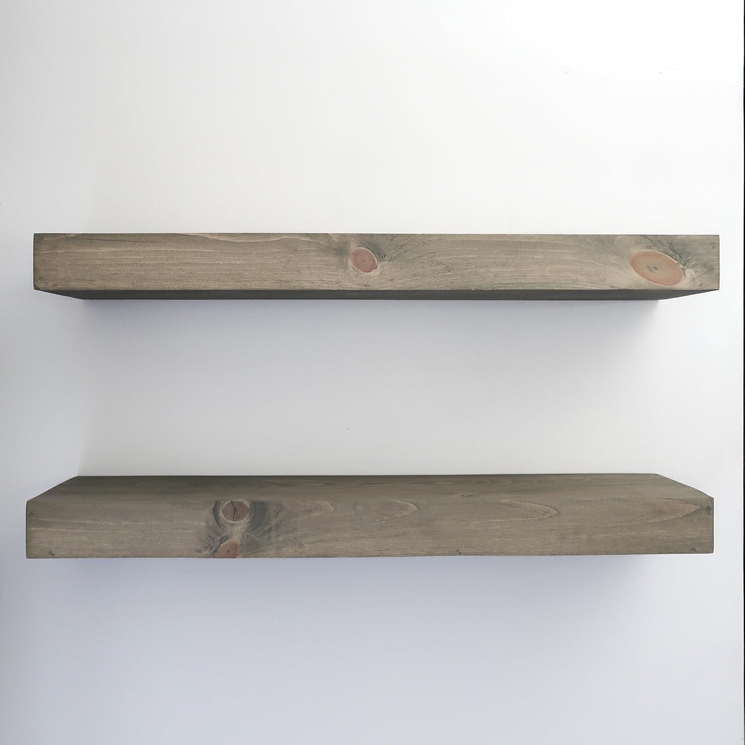 Modern Floating Shelves 3 Inches Thick Set of 2 1