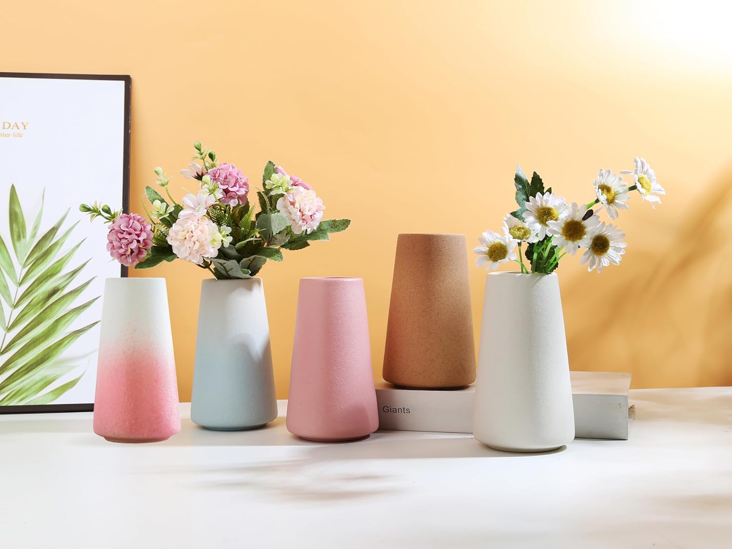Small Pink Ceramic Vase - Modern Home Decor