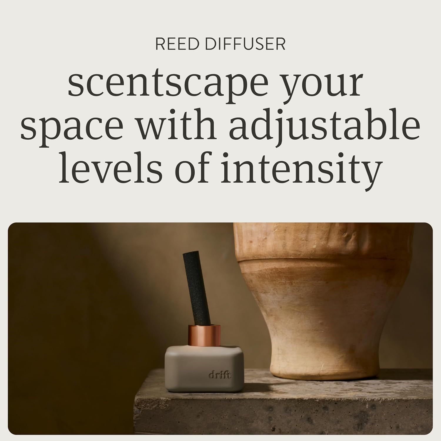 Drift Amber Scented Reed Diffuser - 60 Day Scent Life