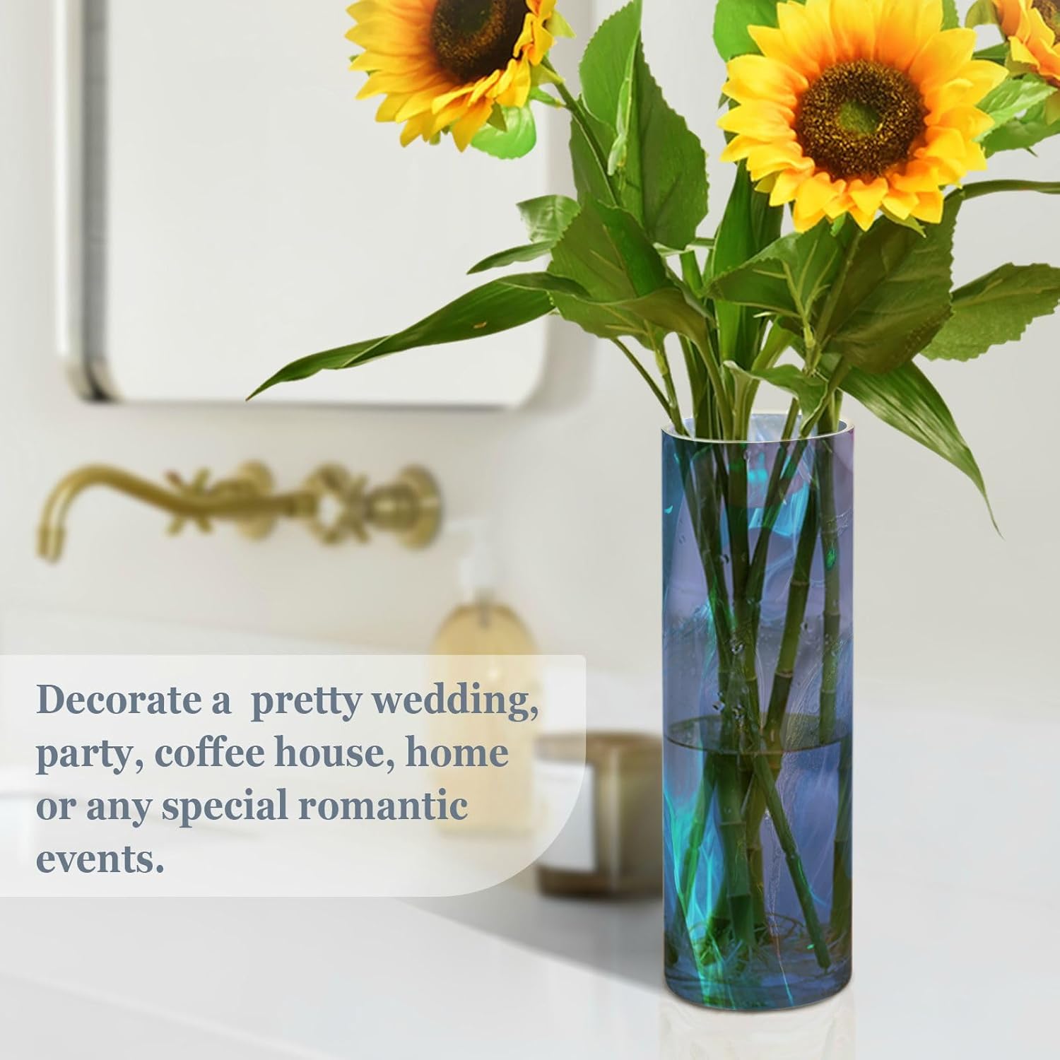 Fantasy Plastic Flower Vase 118 x 39 Inch Decorative