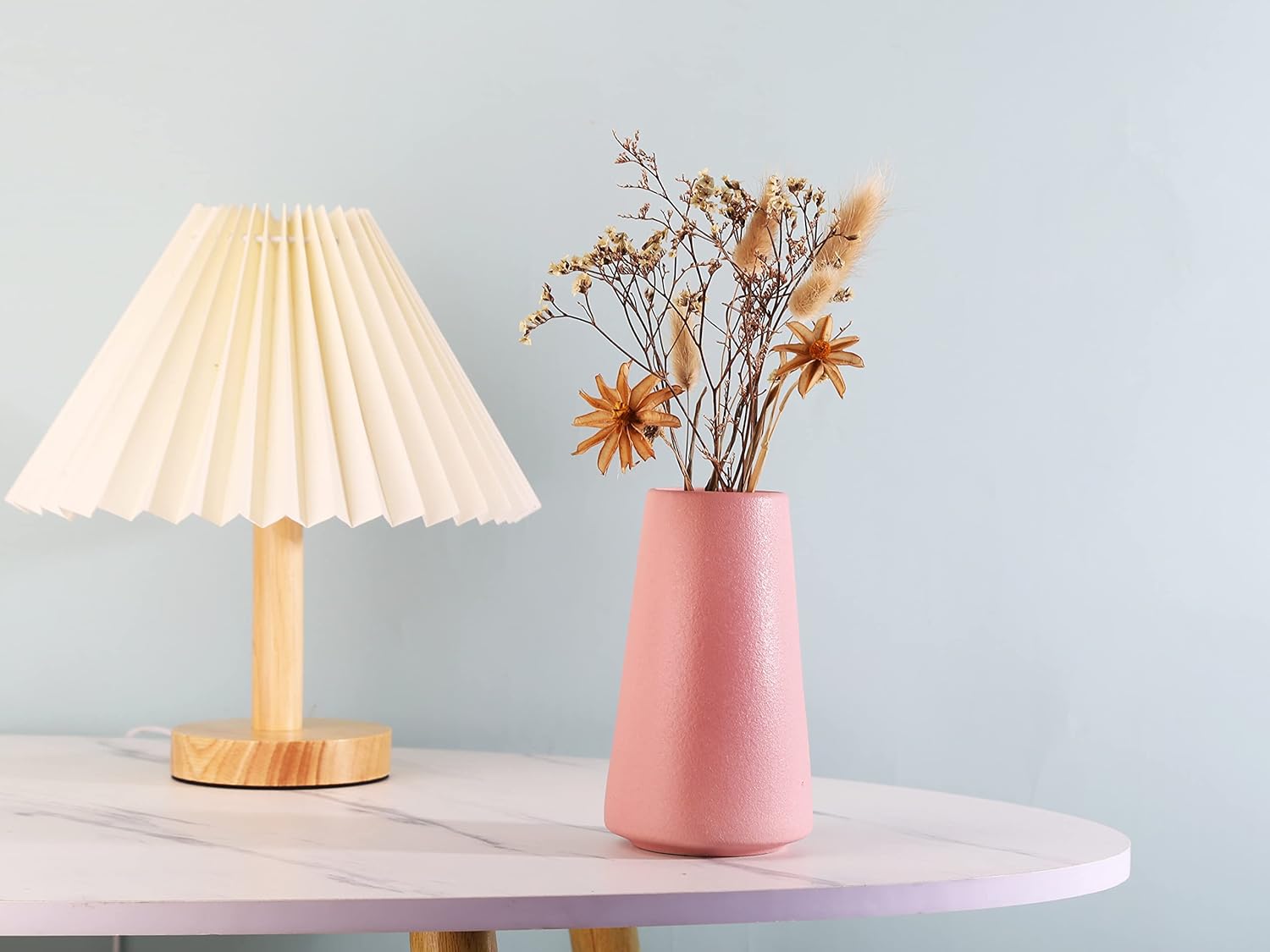 Small Pink Ceramic Vase - Modern Home Decor