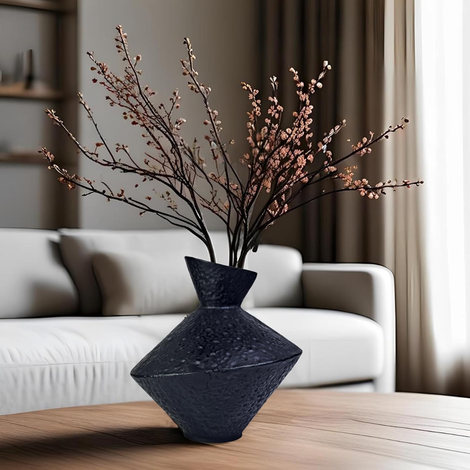 Cast Iron Decorative Vase 886 H Black