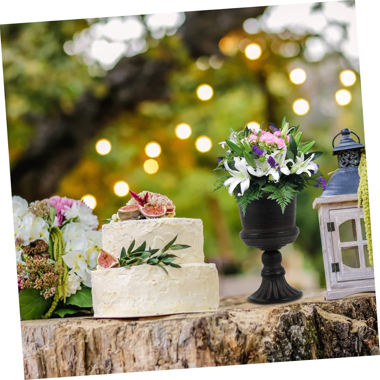 Cabilock 1 Pc Metal Flower Vase for Floral Arrangements