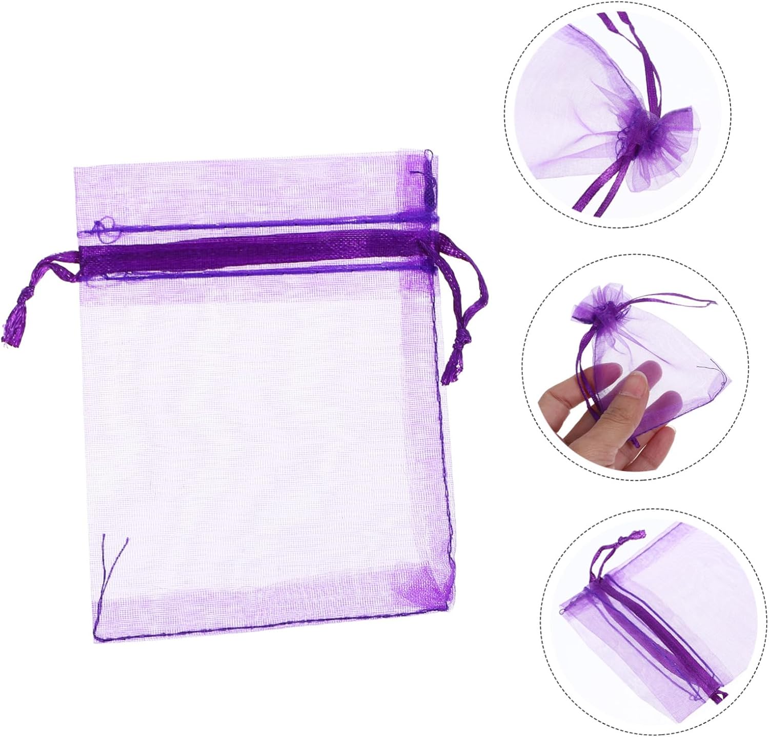 STOBAZA 500pcs Lavender Sachet Bags for Storage and Gifting