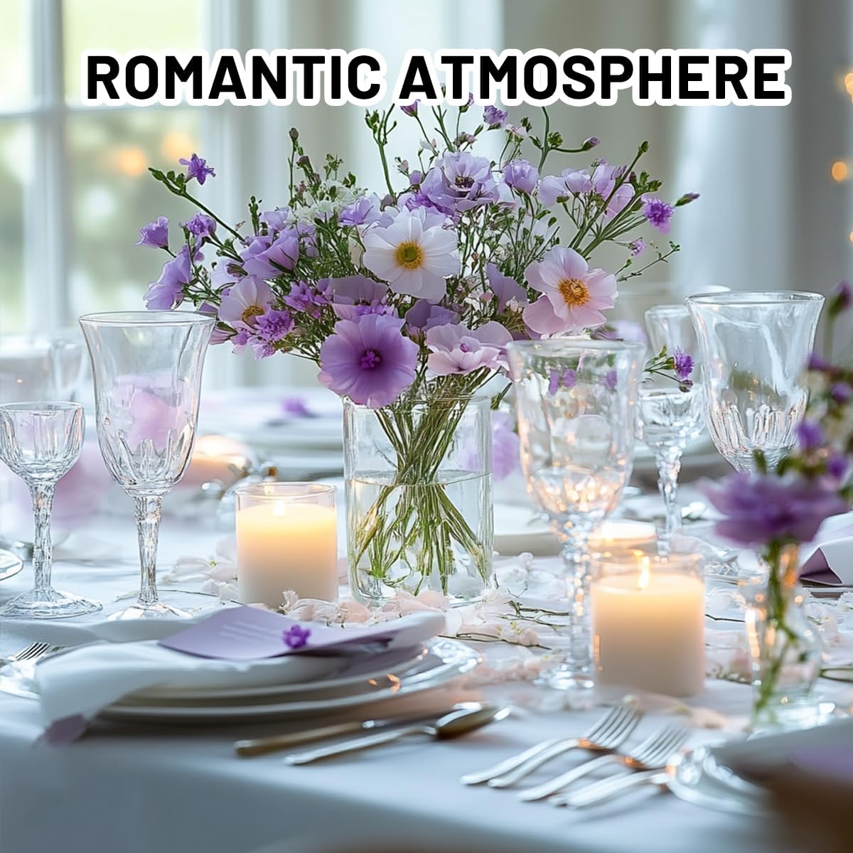6 Pcs Glass Cylinder Vase for Party Centerpieces