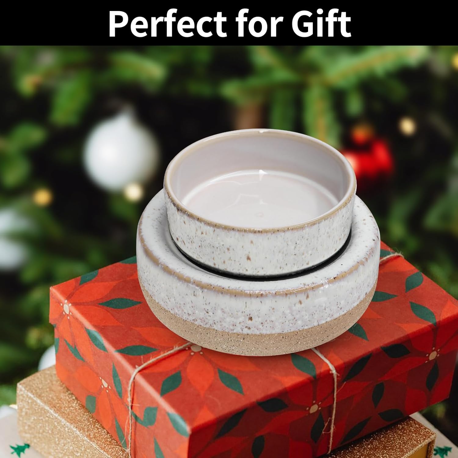 Cerinpinpin 3-in-1 Wax Melter Electric Ceramic Candle Holder