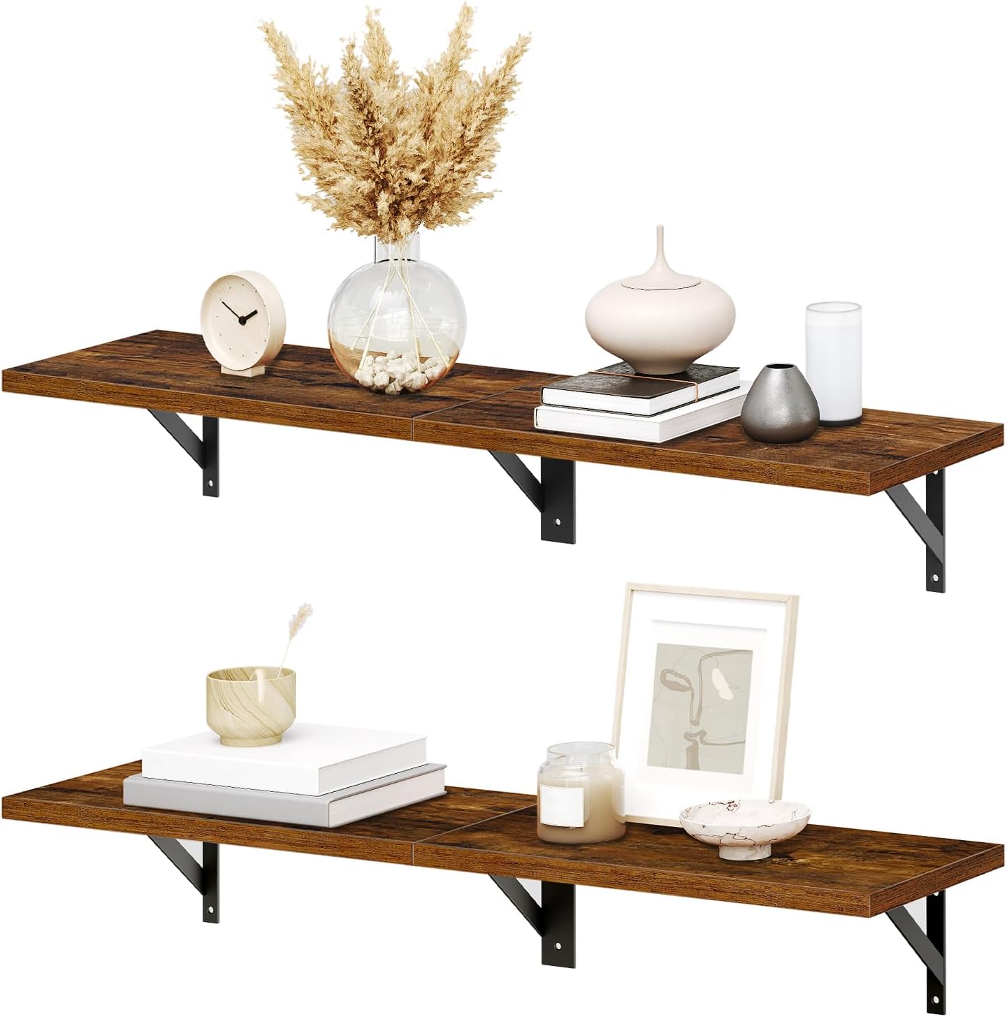 HOOBRO Floating Shelves Set of 2 30 Inch Wall Shelf