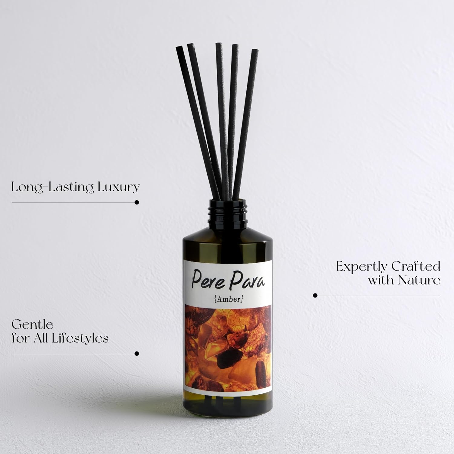 Amber Scent Premium Reed Diffuser Set 2 Pack