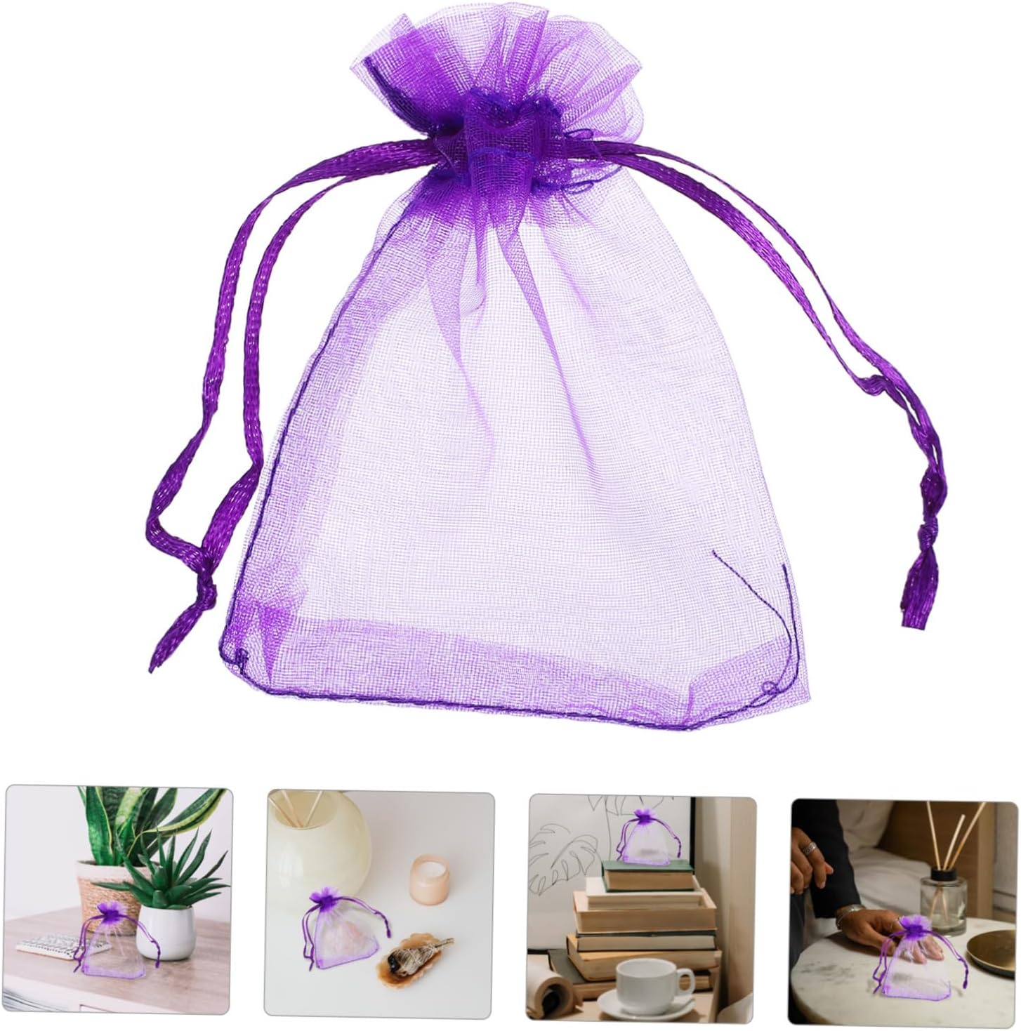 STOBAZA 500pcs Lavender Sachet Bags for Storage and Gifting