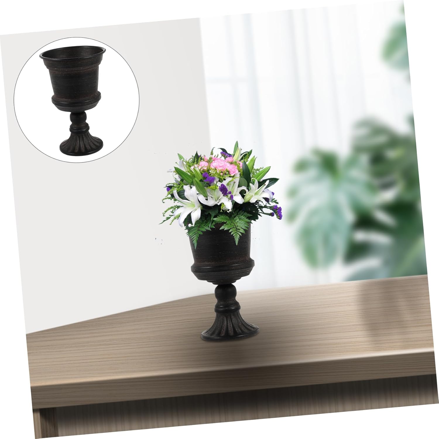 Cabilock 1 Pc Metal Flower Vase for Floral Arrangements
