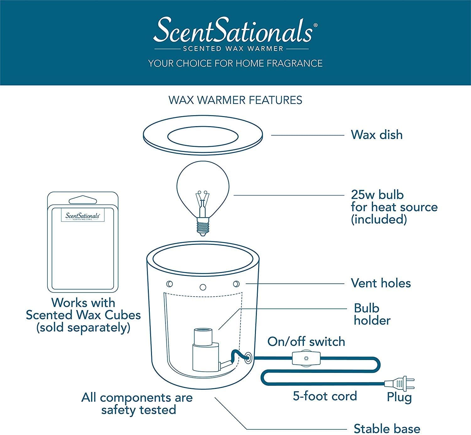 Scentsationals Wax Melt Warmer - Starry Mountain