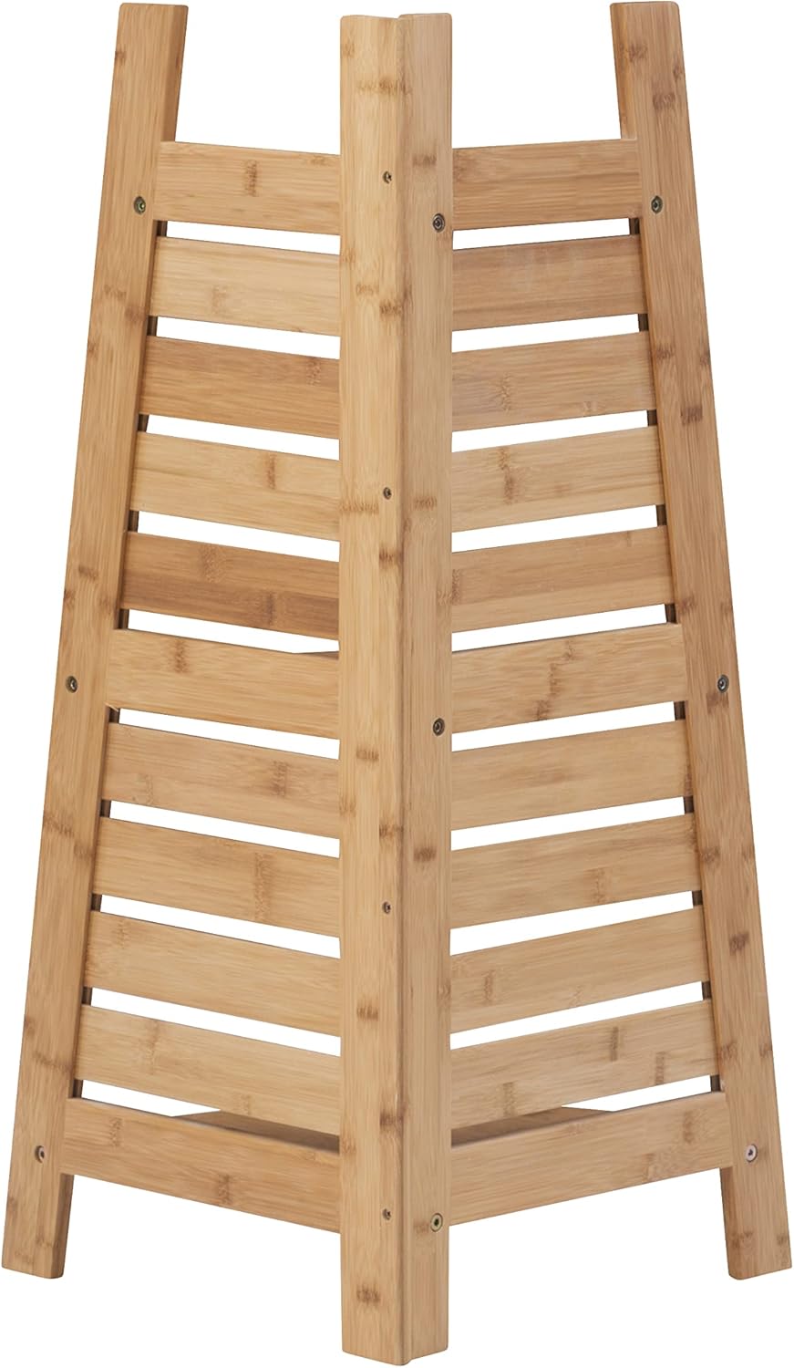 Linon Amzn0326 Bamboo Corner Shelf Brown