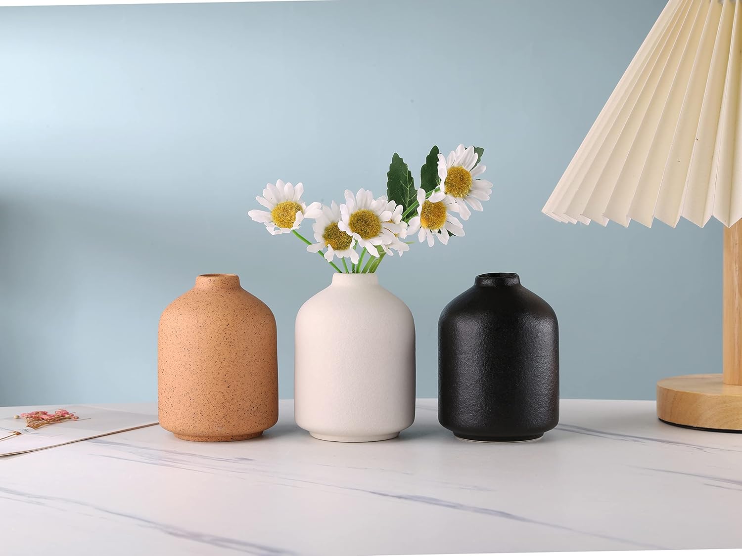Modern Minimalist Ceramic Vase in Black