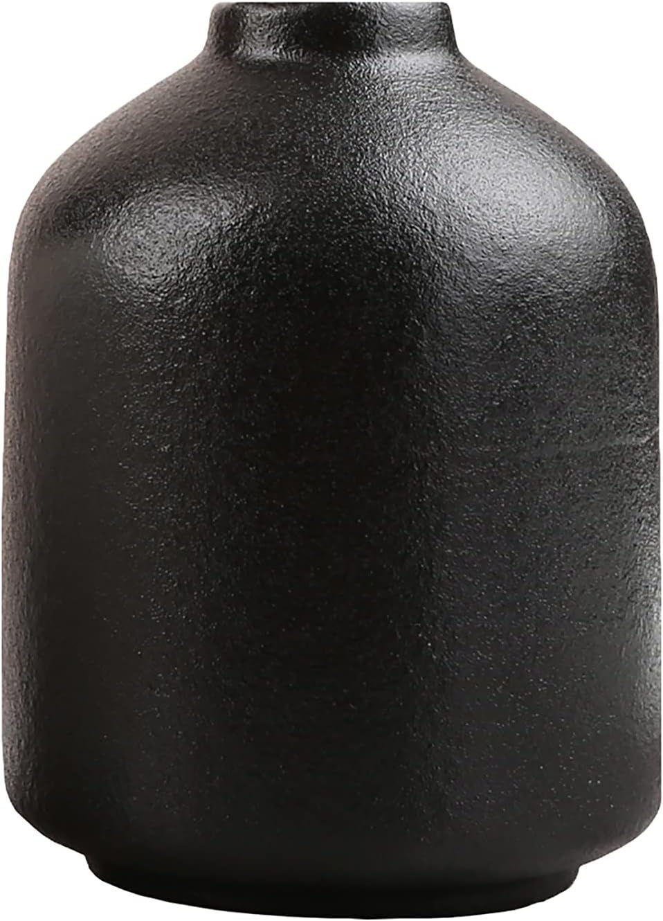 Modern Minimalist Ceramic Vase in Black