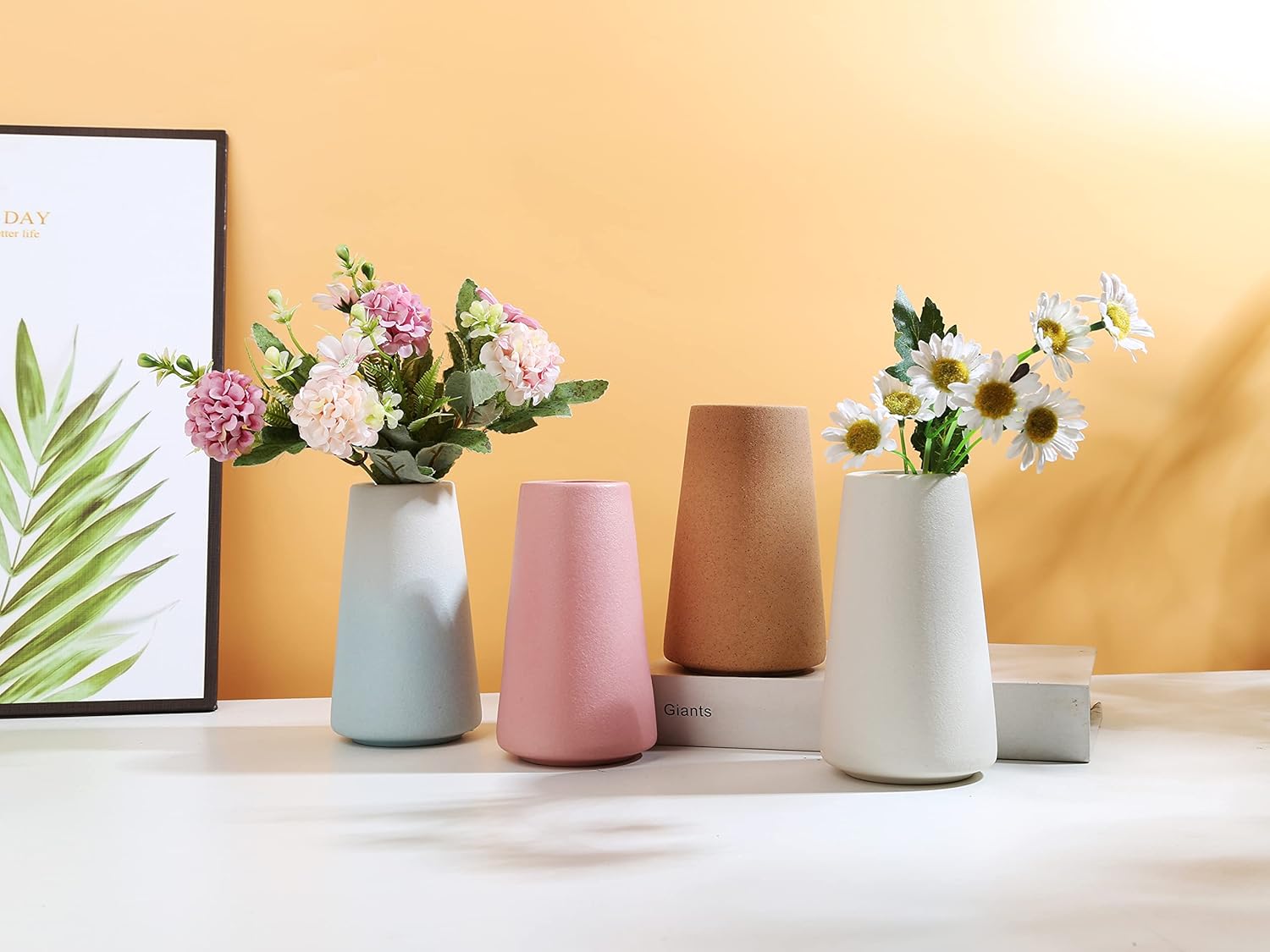 Small Pink Ceramic Vase - Modern Home Decor