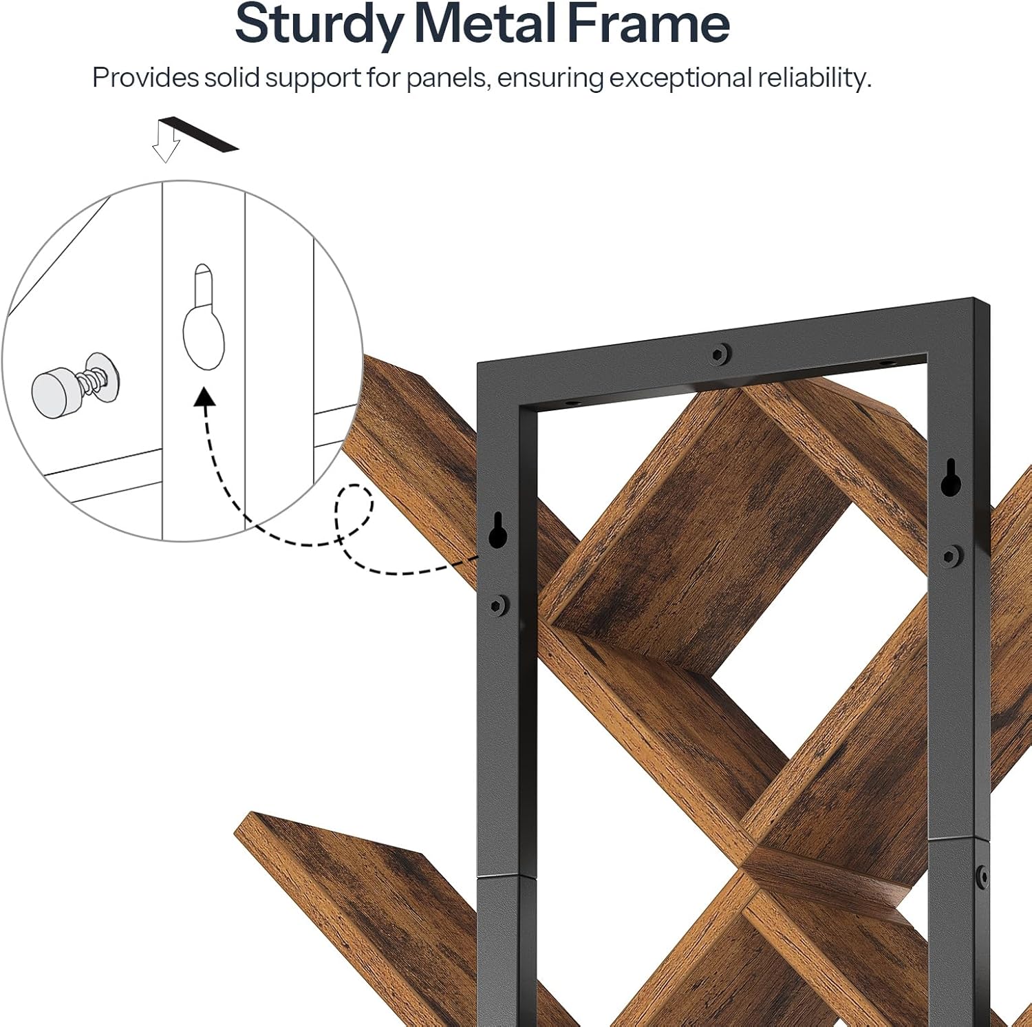 HOOBRO Floating Shelves Set of 2 Wall Mounted Bookshelves