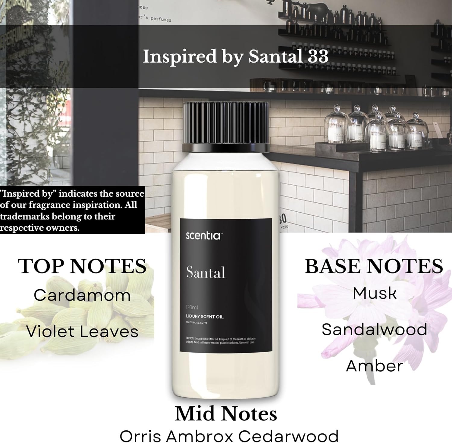 Scentia Santal Diffuser Oil 120ml Luxury Fragrance