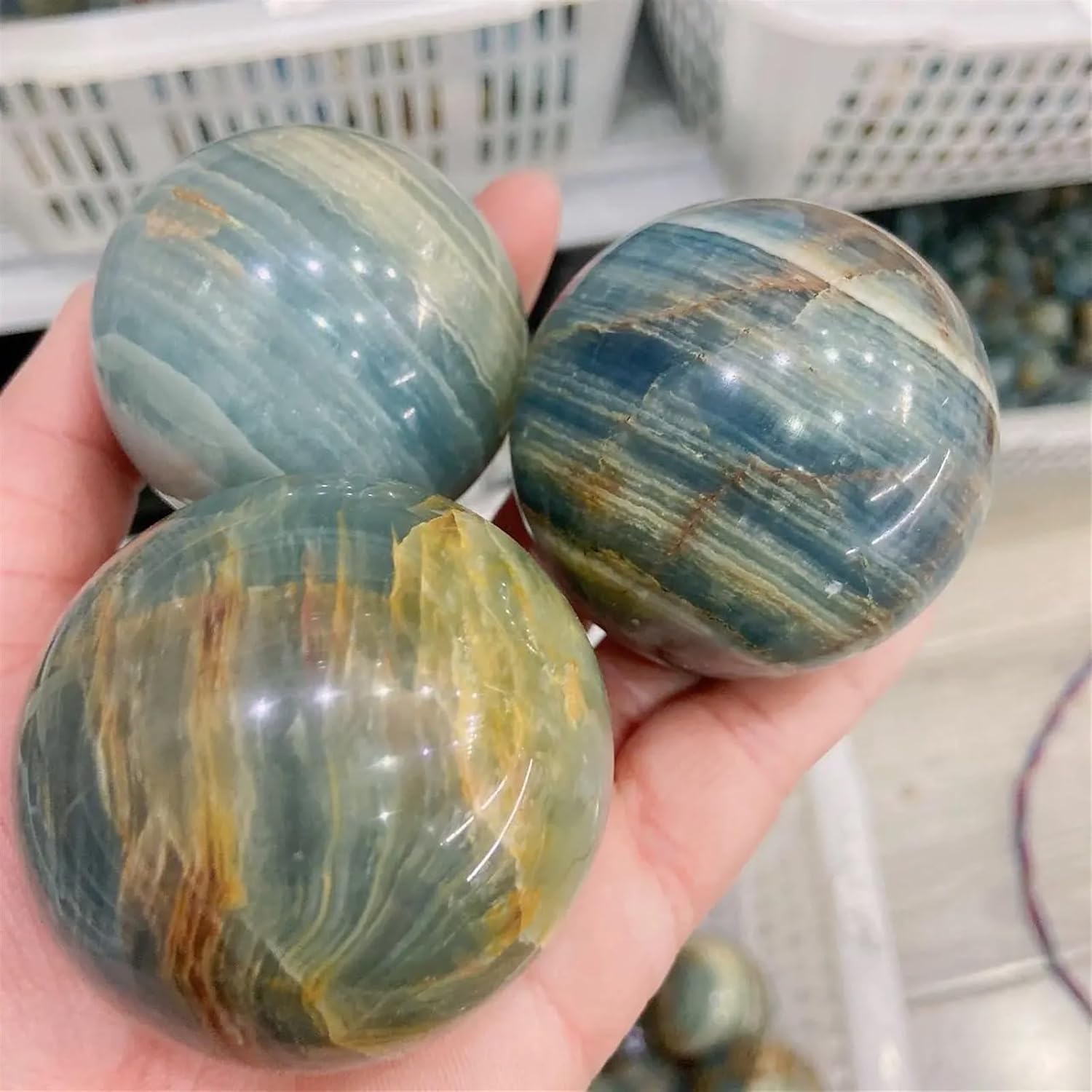AtkitS Natural Stone Crystal Ball for Chakra Energy and Meditation