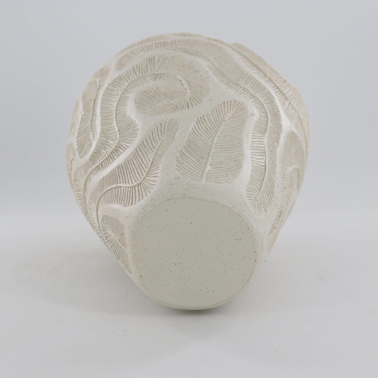 Coral Pattern Resin Vase 14 Inches Modern Decor