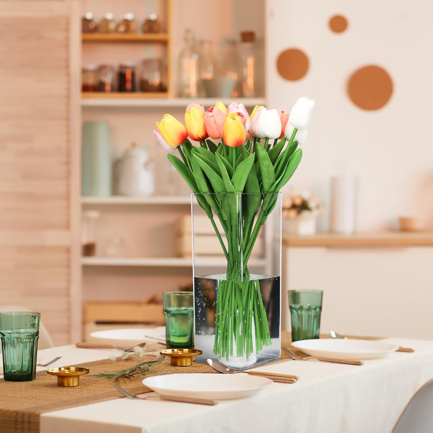 Suream Acrylic Vases for Centerpieces 4W x 10H