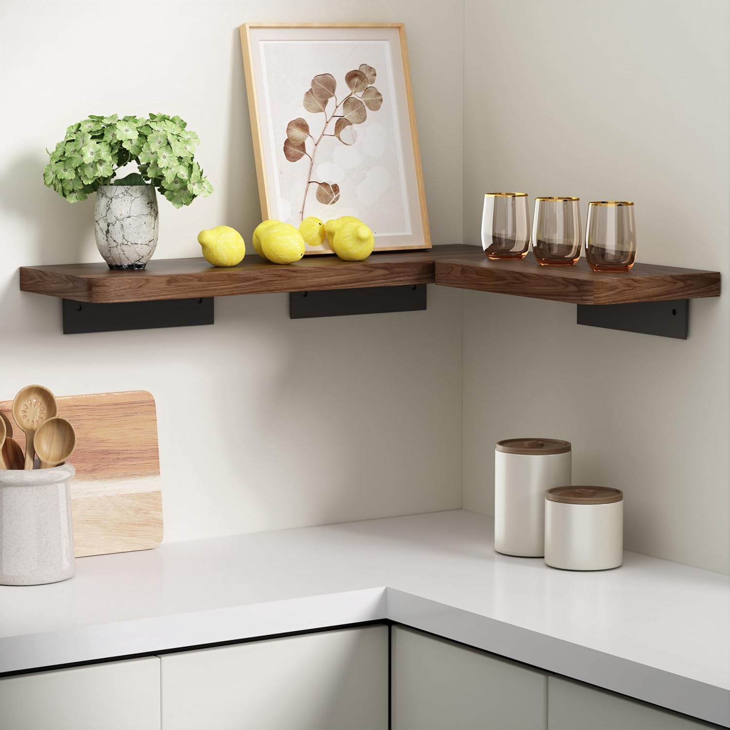 Danpoo 8 Inch Wall Mounted Floating Shelf
