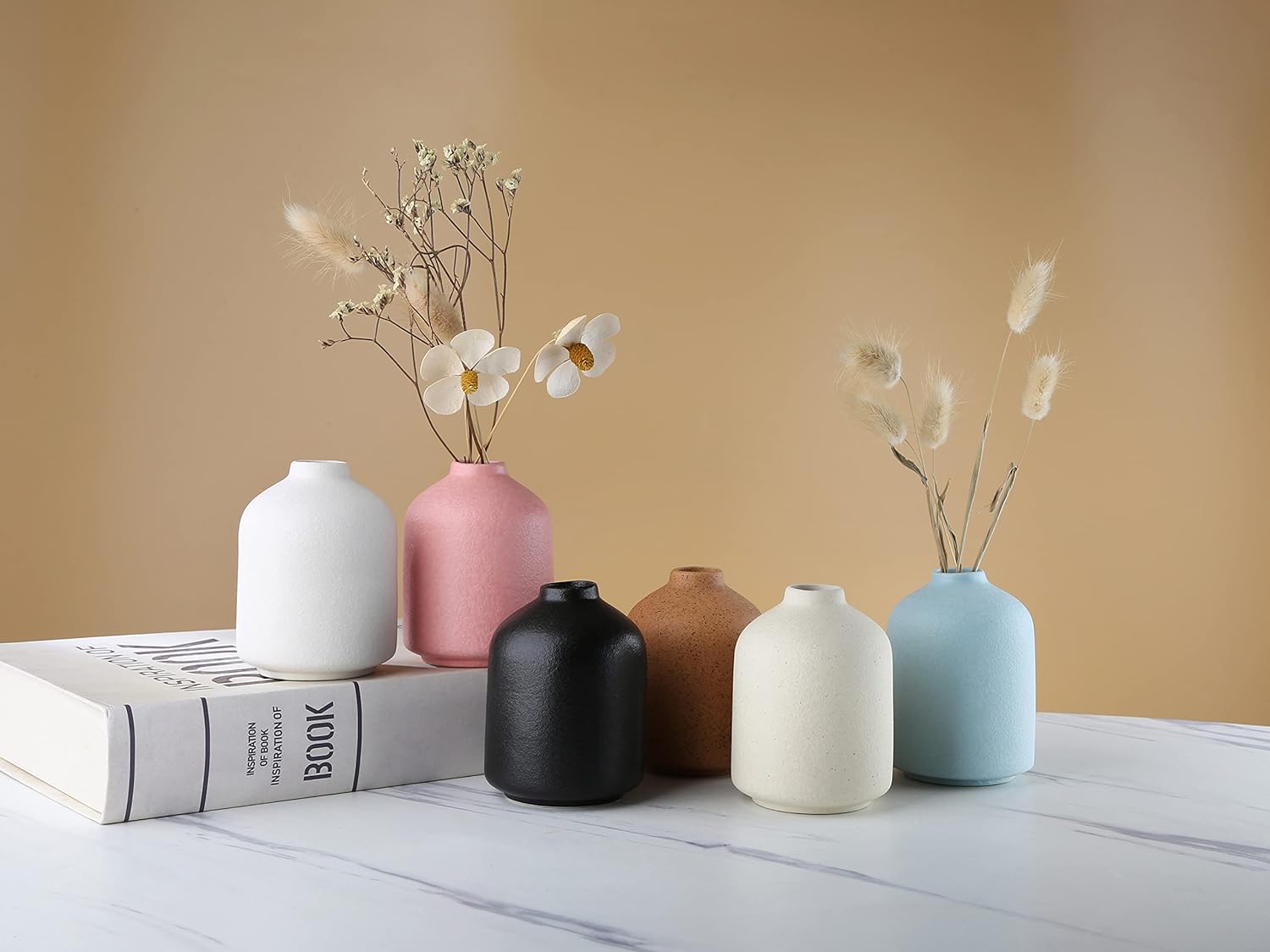 Modern Minimalist Ceramic Vase in Black
