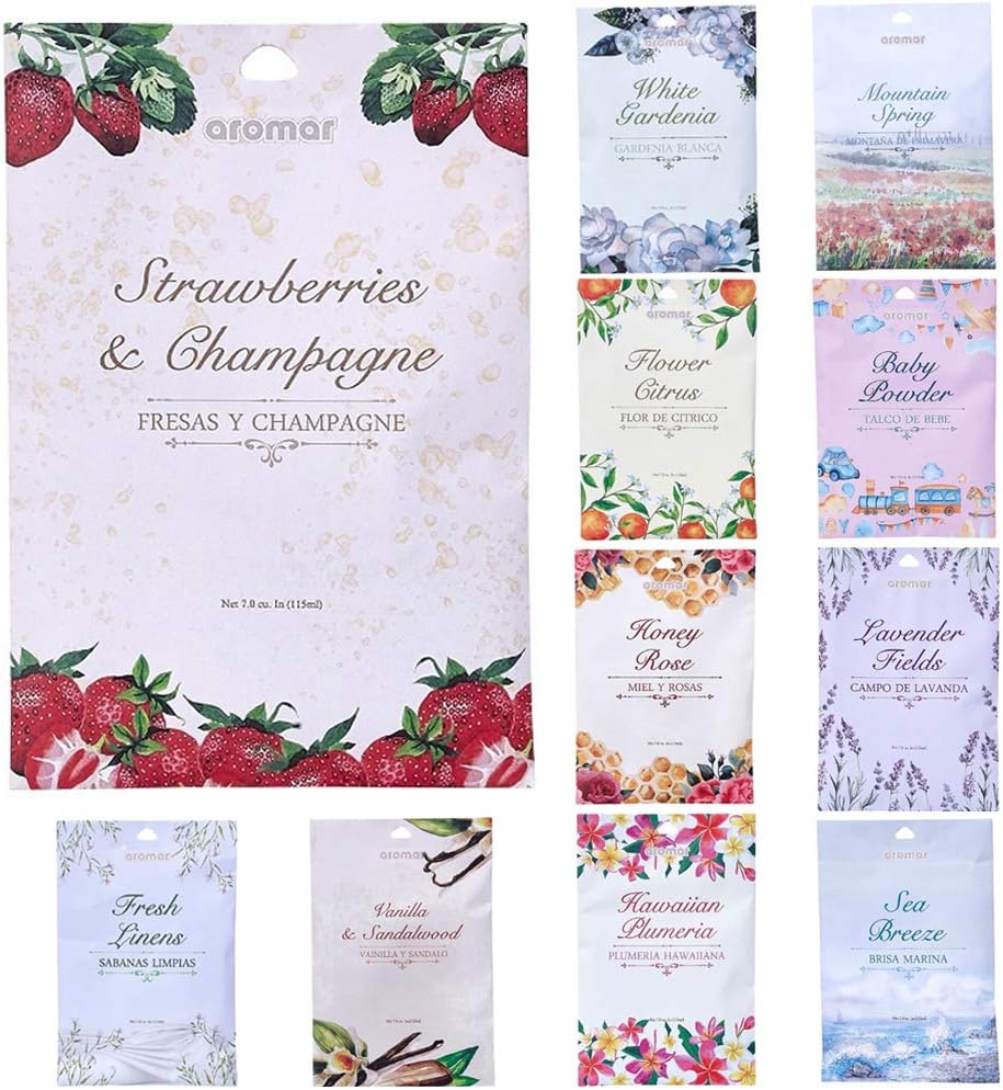 6 Scented Fragrance Sachets for Wardrobe Home Drawer