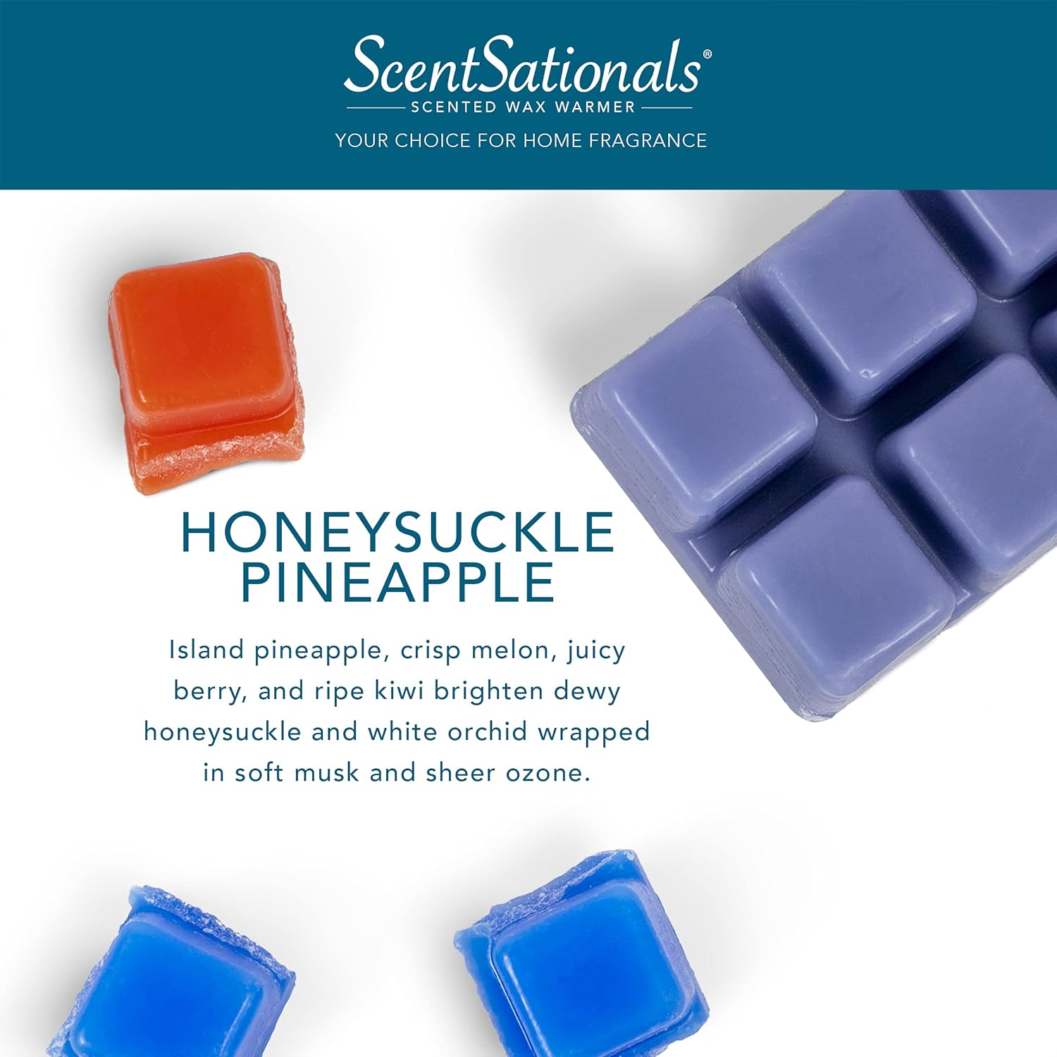 Scentsationals Wax Cubes Strong Scent - Honeysuckle Pineapple