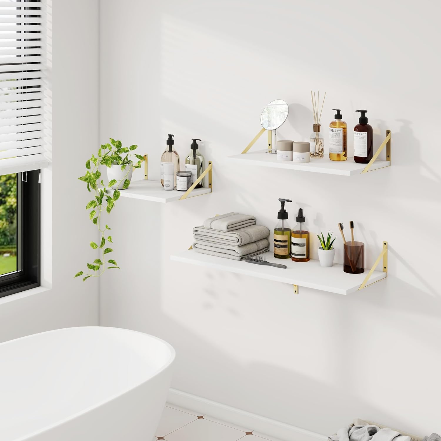 12x16inch Deep Floating Shelf Set of 2 for Wall