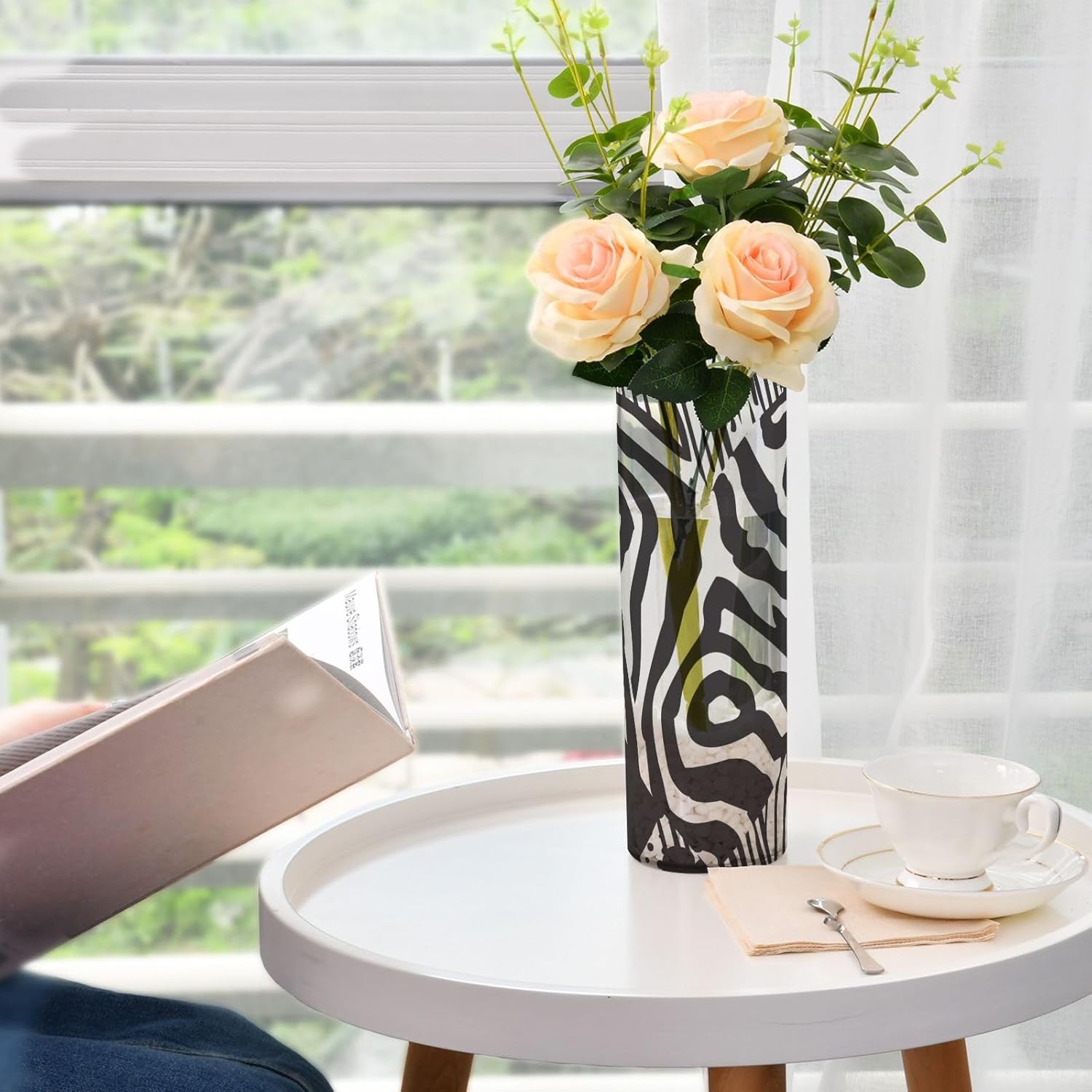 Valentines Day Music Patterns Clear Vase 118 x 39 Inch