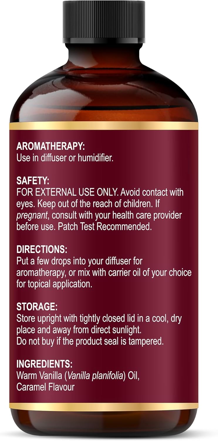 Majestic Pure Vanilla Caramel Drizzle Premium Oil 4 Fl Oz