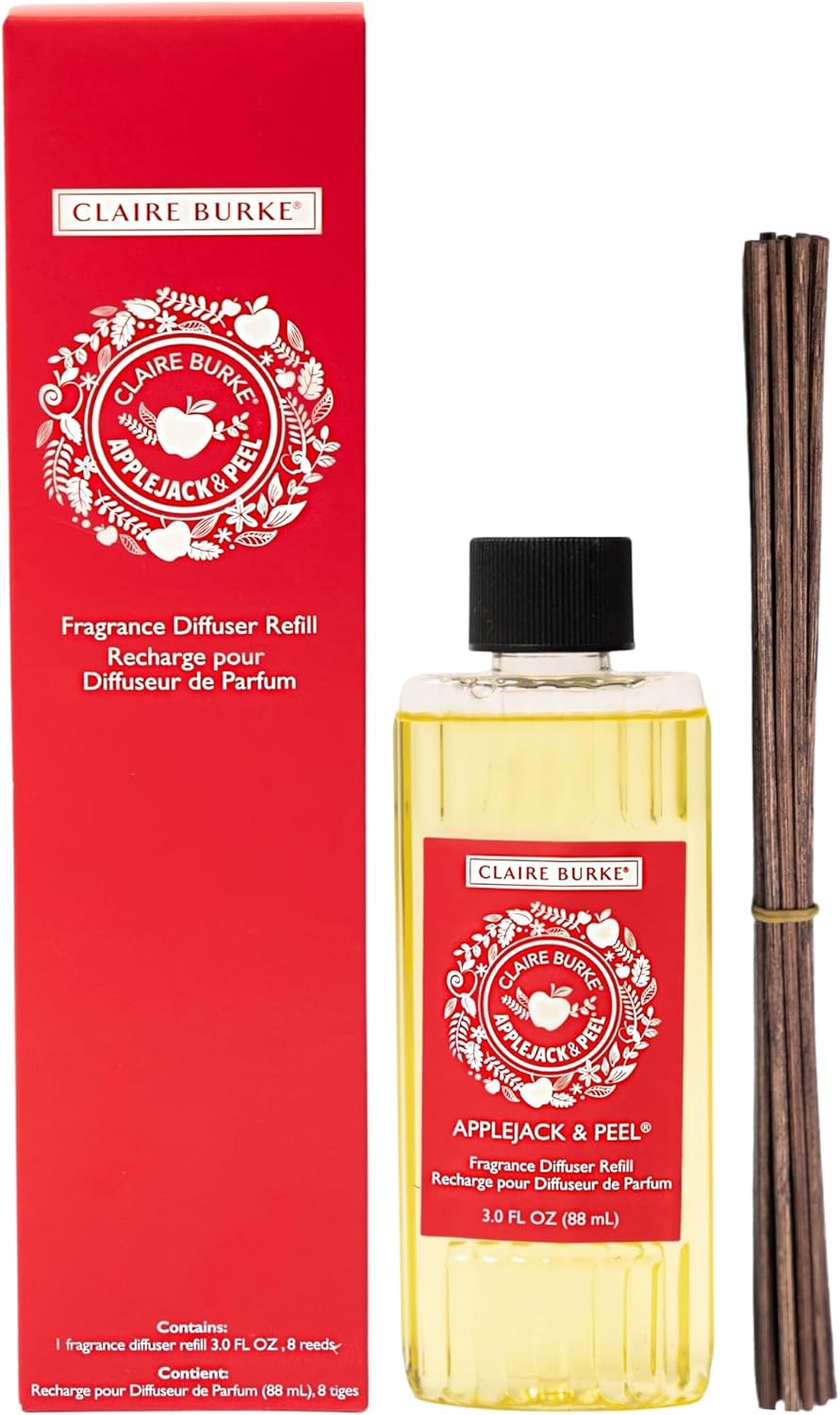 Claire Burke Reed Diffuser Refill Kit Apple Jack and Peel Scent
