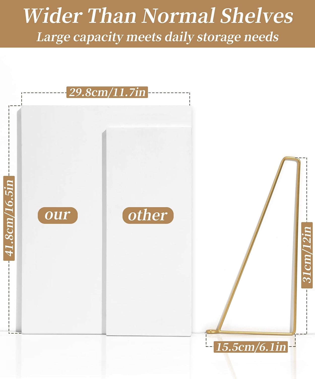 Afuly 12 Inch Deep Floating Shelves Set of 2