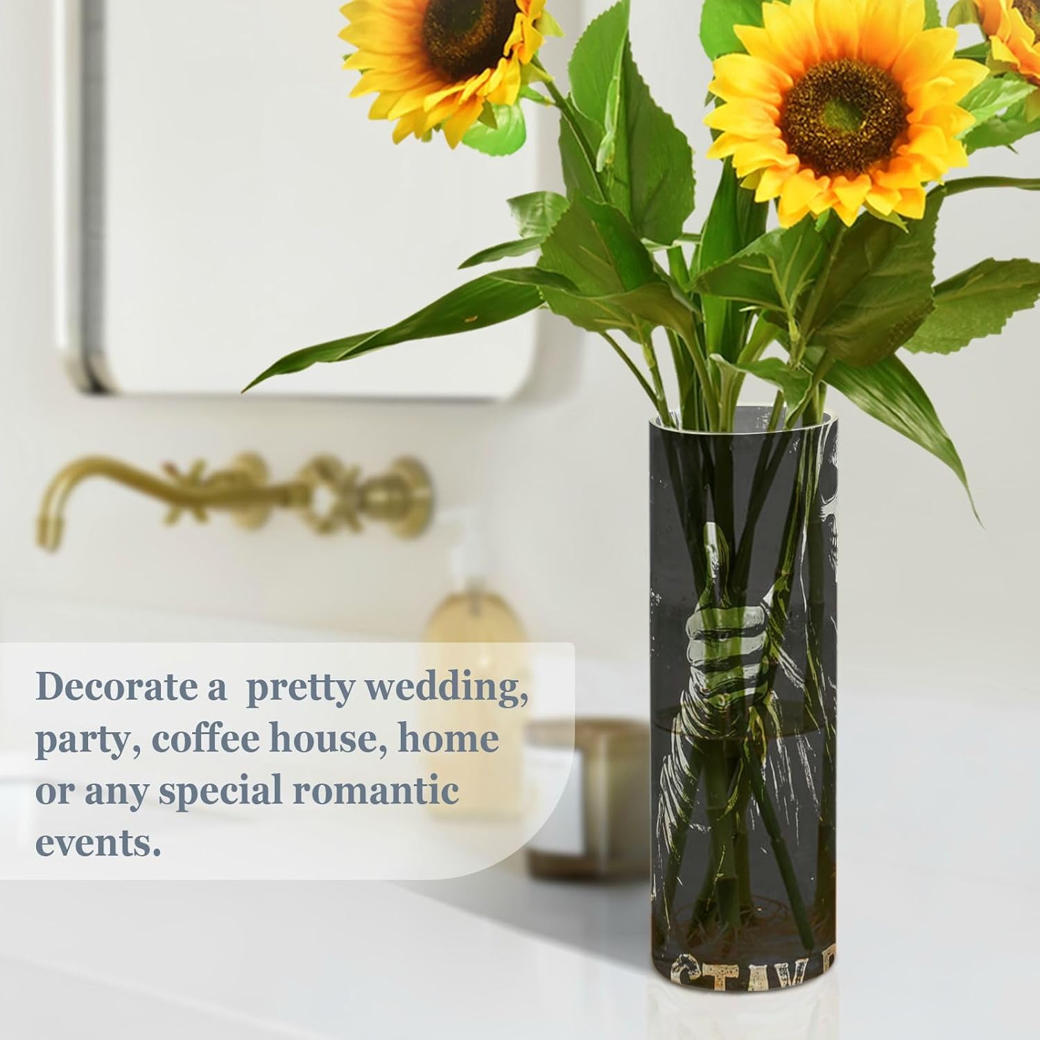 Death God Skull Plastic Vase Decorative 118x39 Inch
